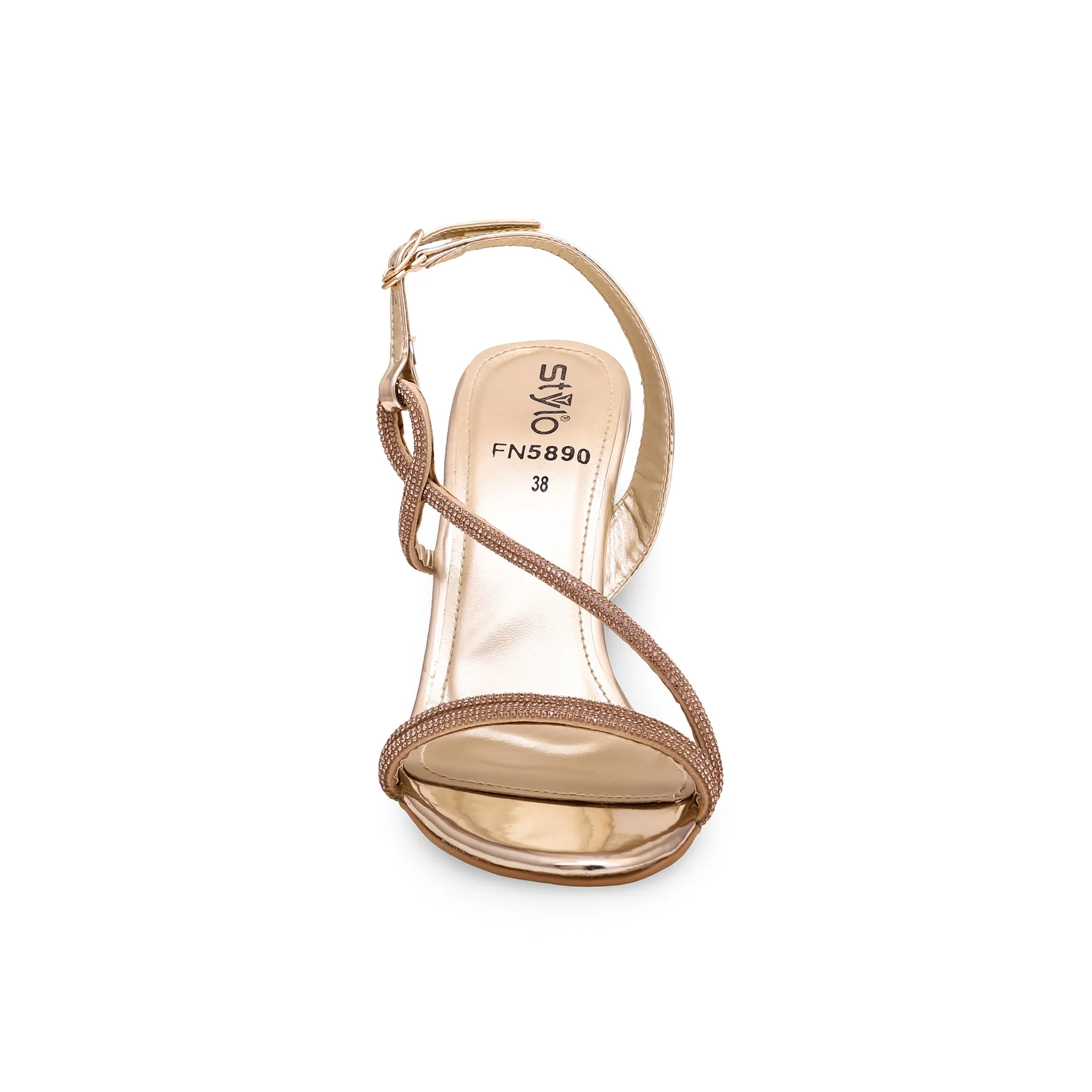 Golden Fancy Sandal FN5890 - Image 3