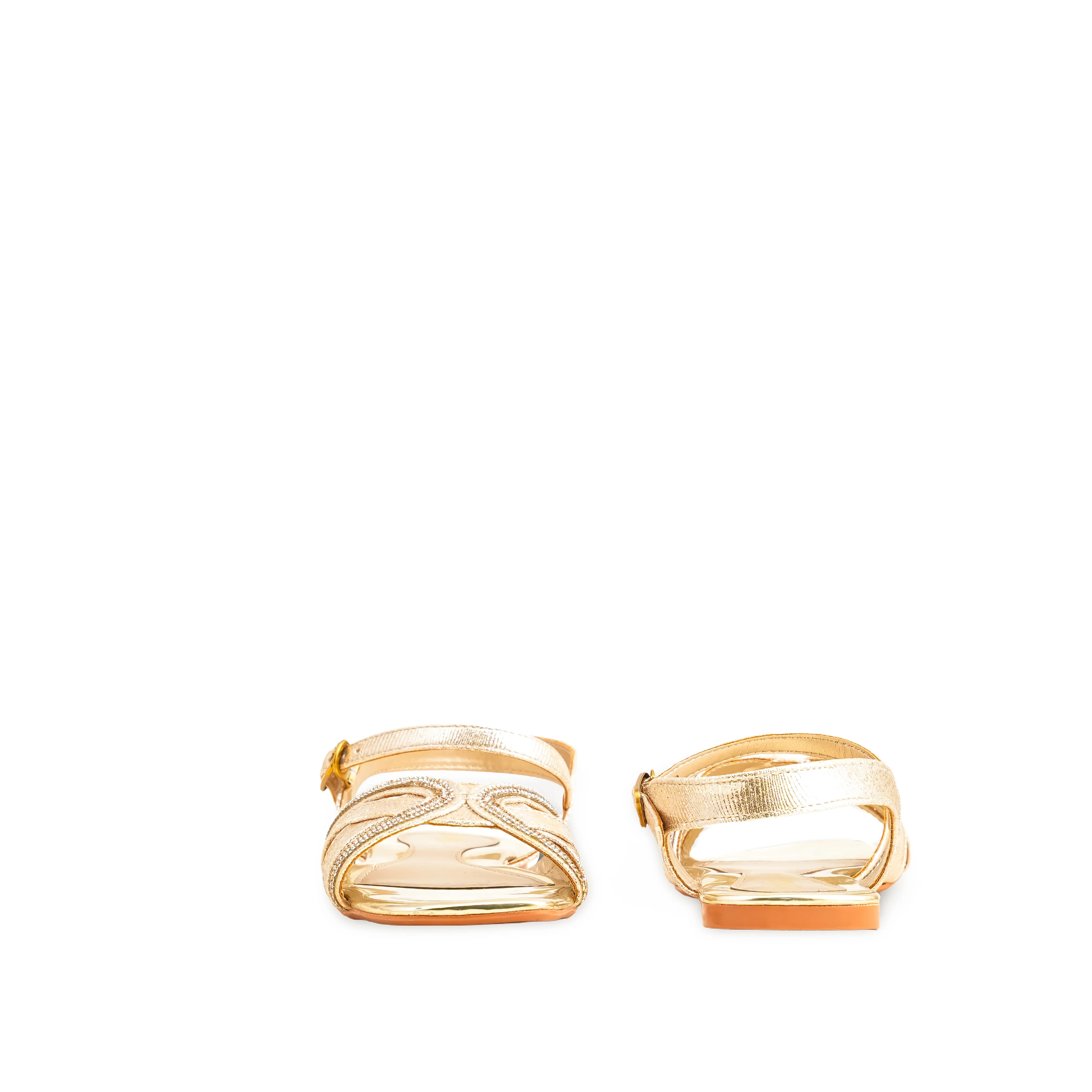 Golden Fancy Sandal FN5933 - Image 3