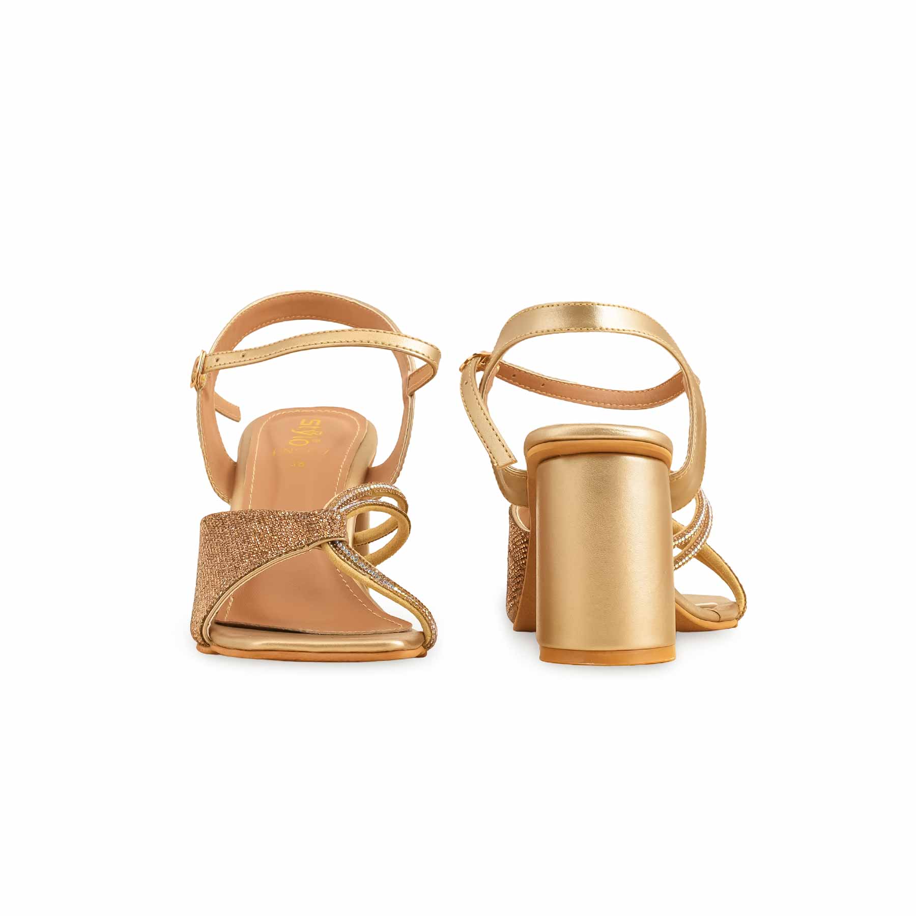 Golden Fancy Sandal FN5957 - Image 3