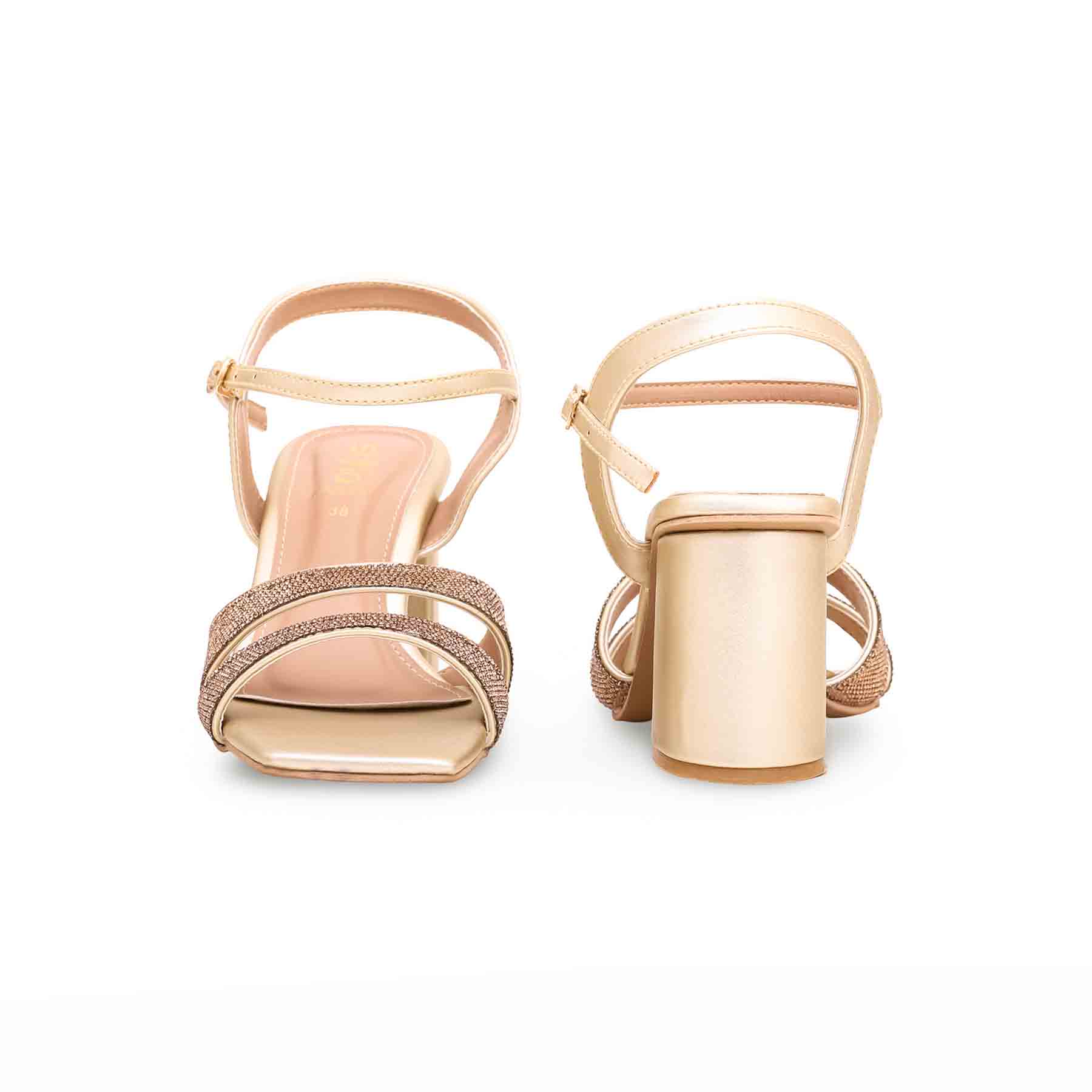 Golden Fancy Sandal FN5962 - Image 3