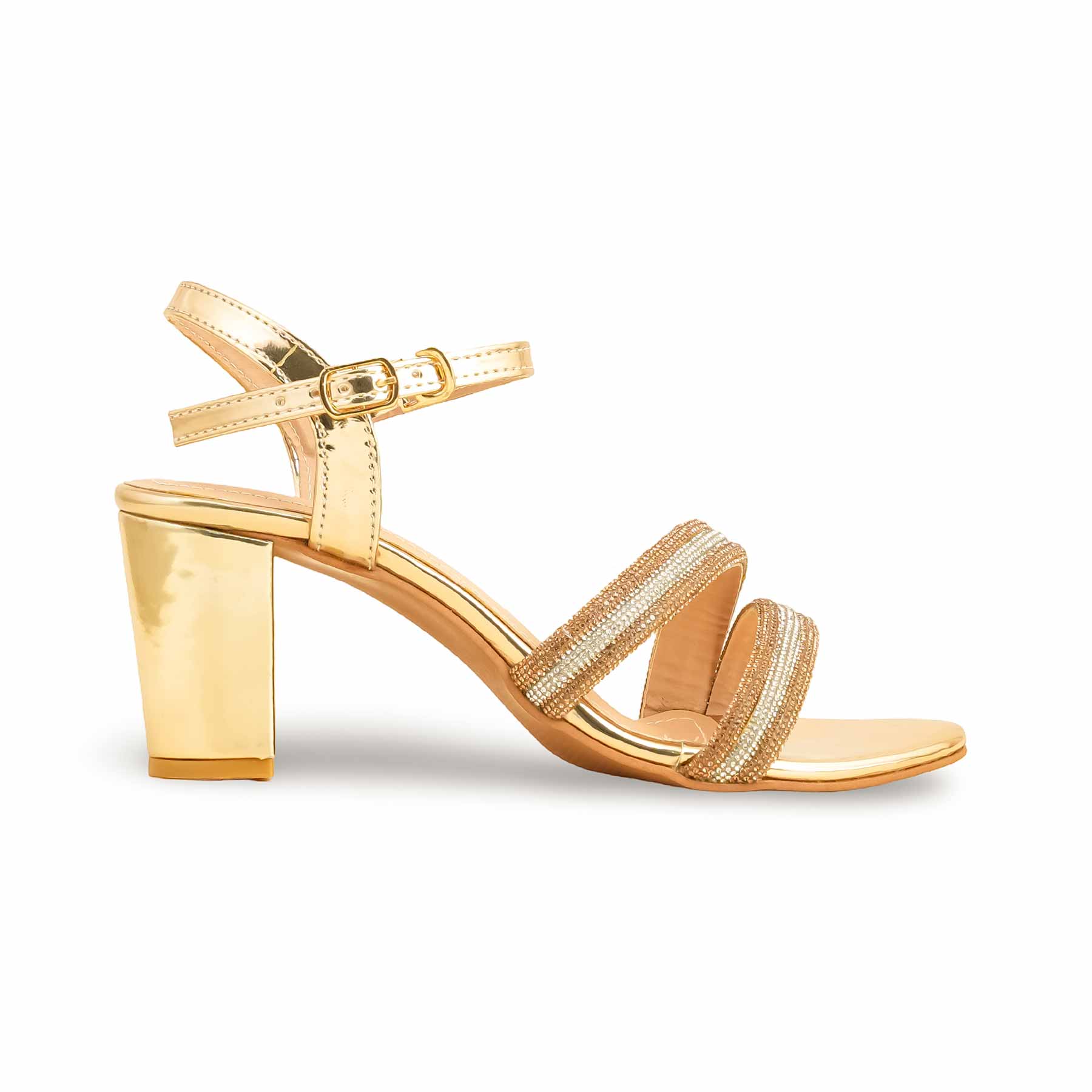 Golden Fancy Sandal FN5965 - Image 2