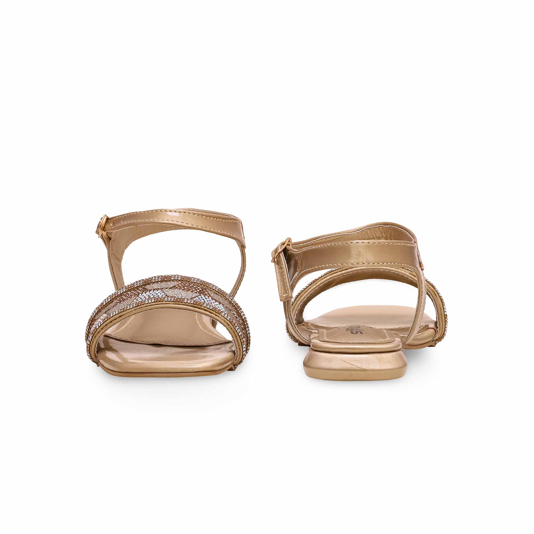 Golden Fancy Sandal FN5971 - Image 3