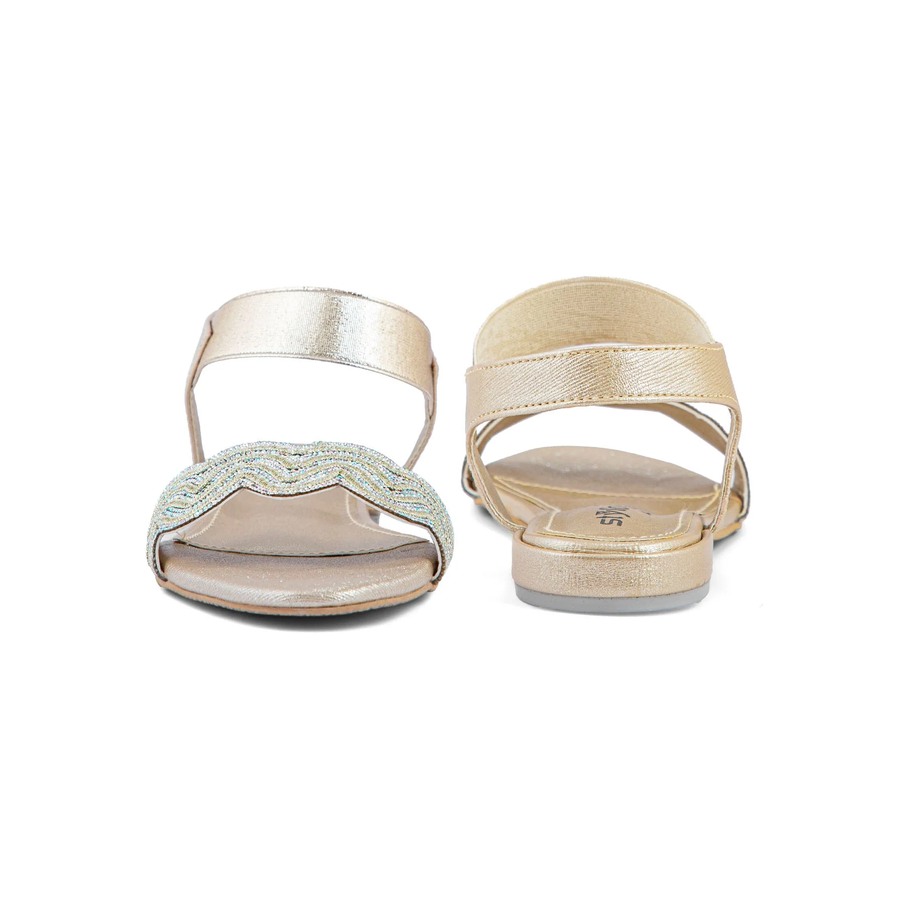 Golden Fancy Sandal FN5972 - Image 3