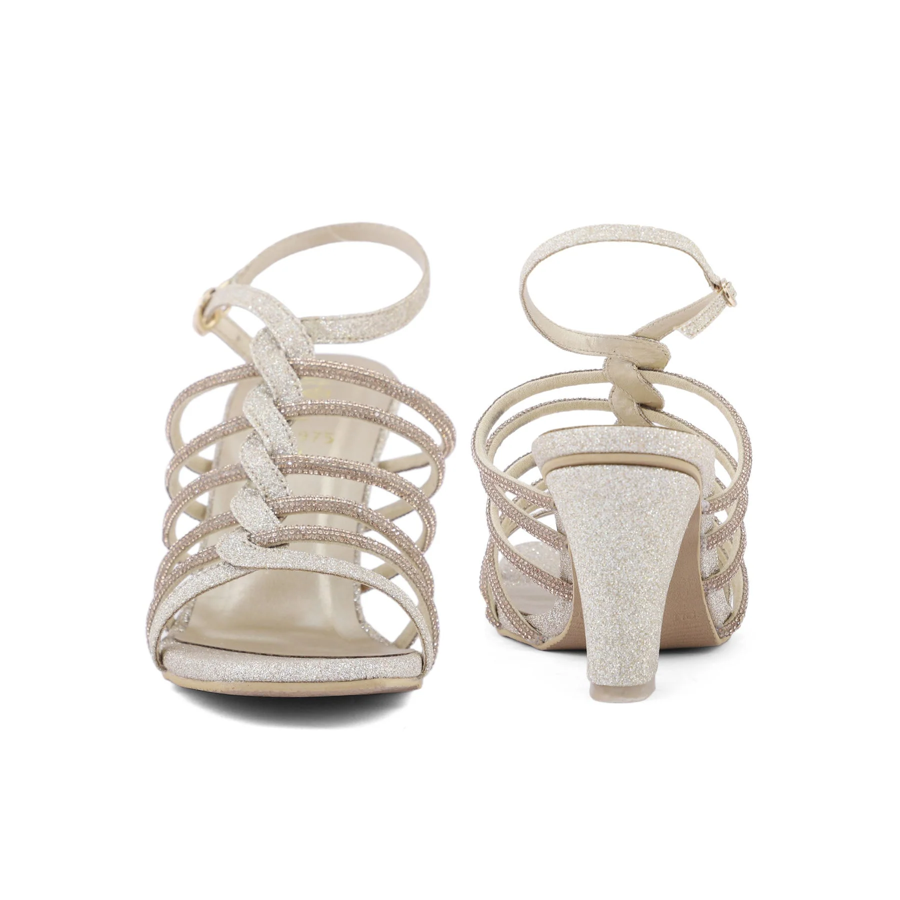 Golden Fancy Sandal FN5975 - Image 4