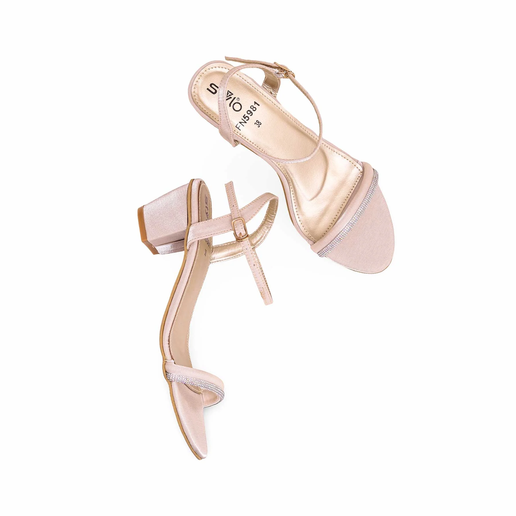 Golden Fancy Sandal FN5981 - Image 4
