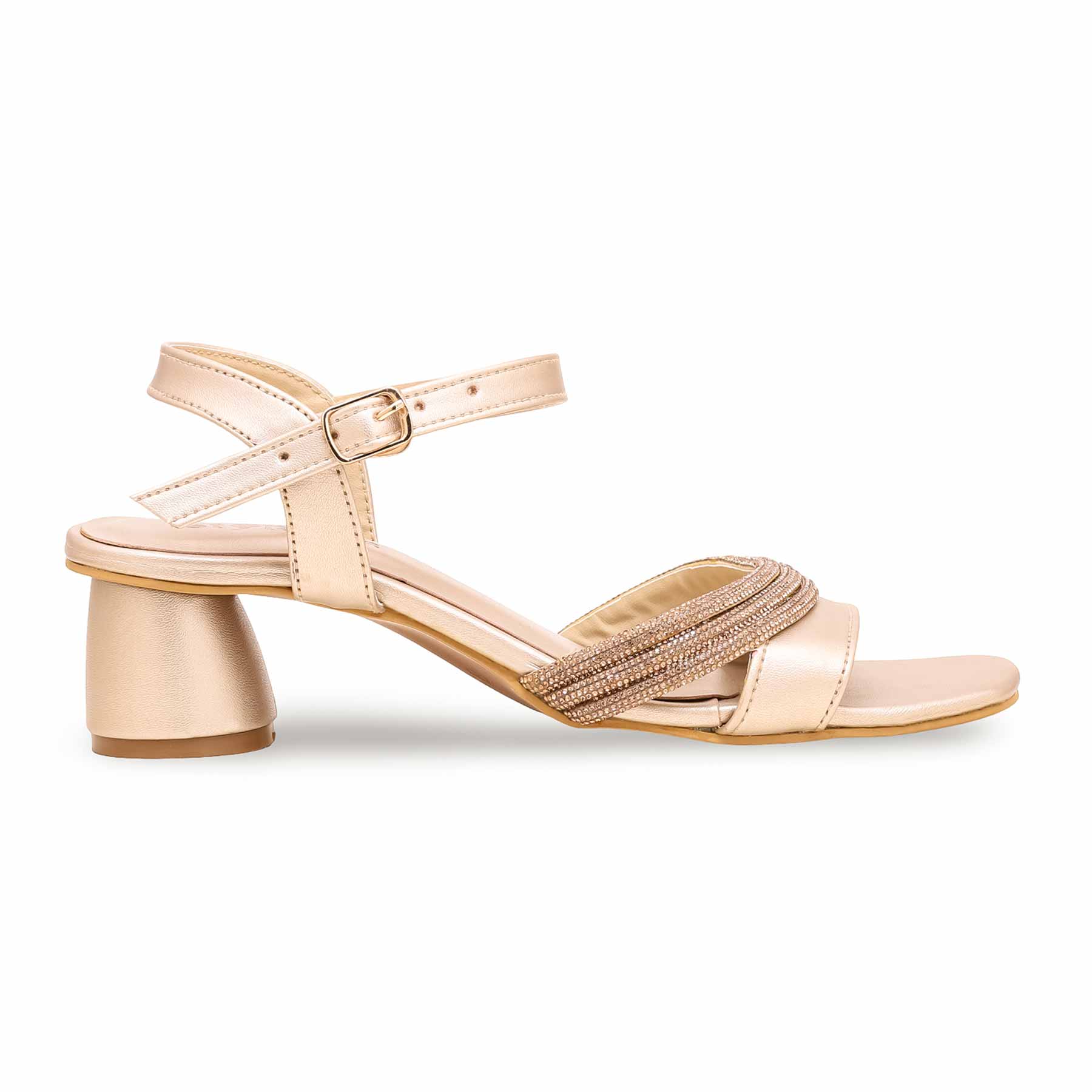 Golden Fancy Sandal FN5988 - Image 2