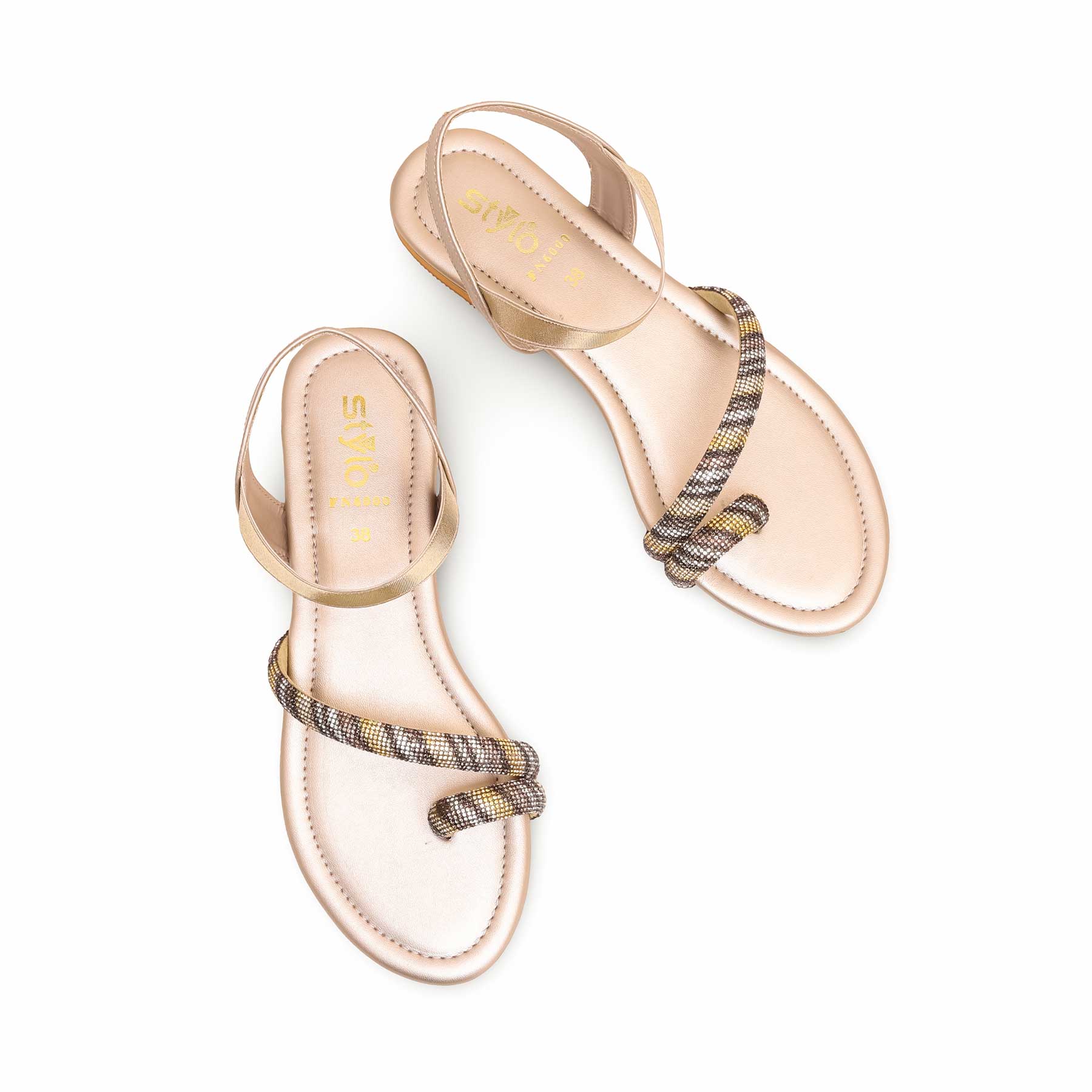 Golden Fancy Sandal FN6000 - Image 5