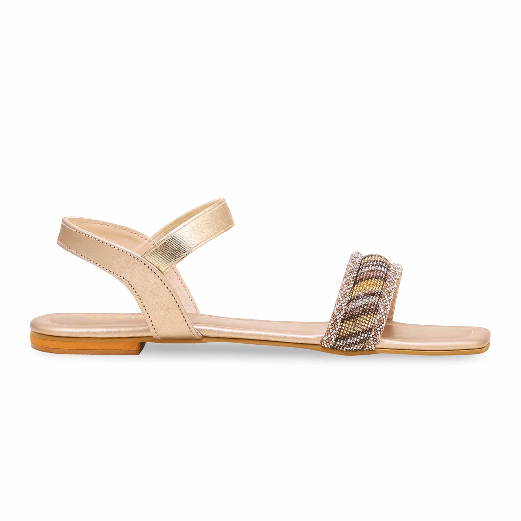 Golden Fancy Sandal FN6001 - Image 2
