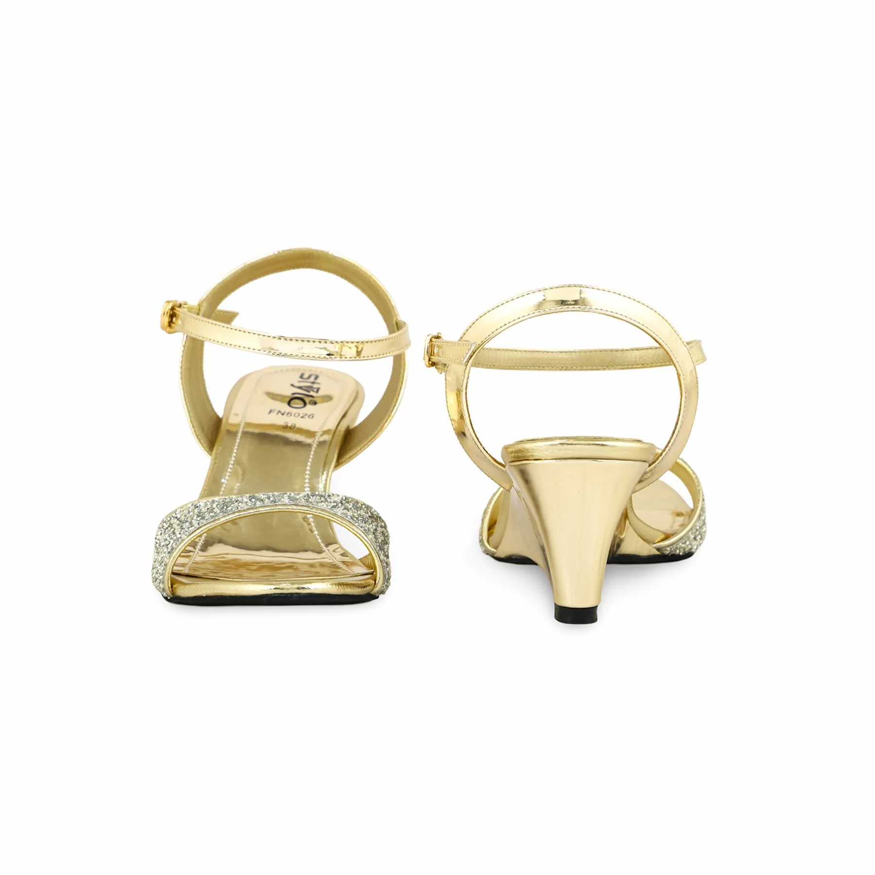Golden Fancy Sandal FN6026 - Image 4