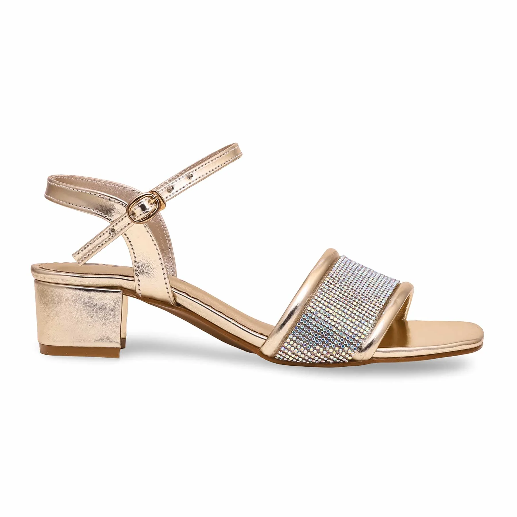 Golden Fancy Sandal FN6044 - Image 2