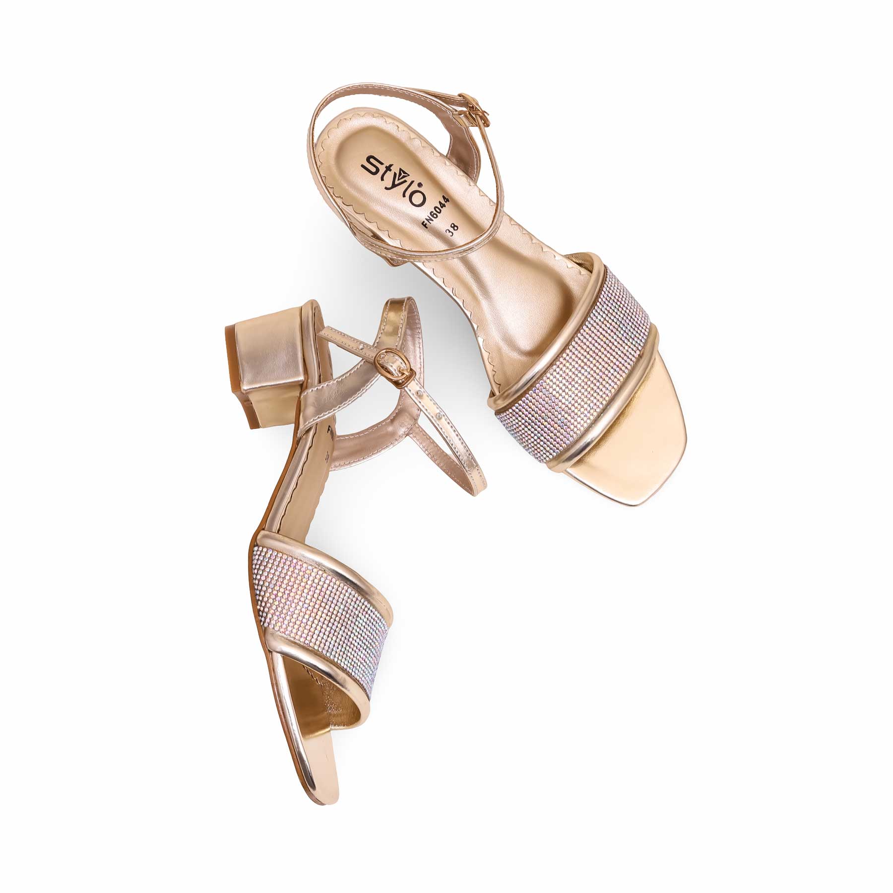 Golden Fancy Sandal FN6044 - Image 5