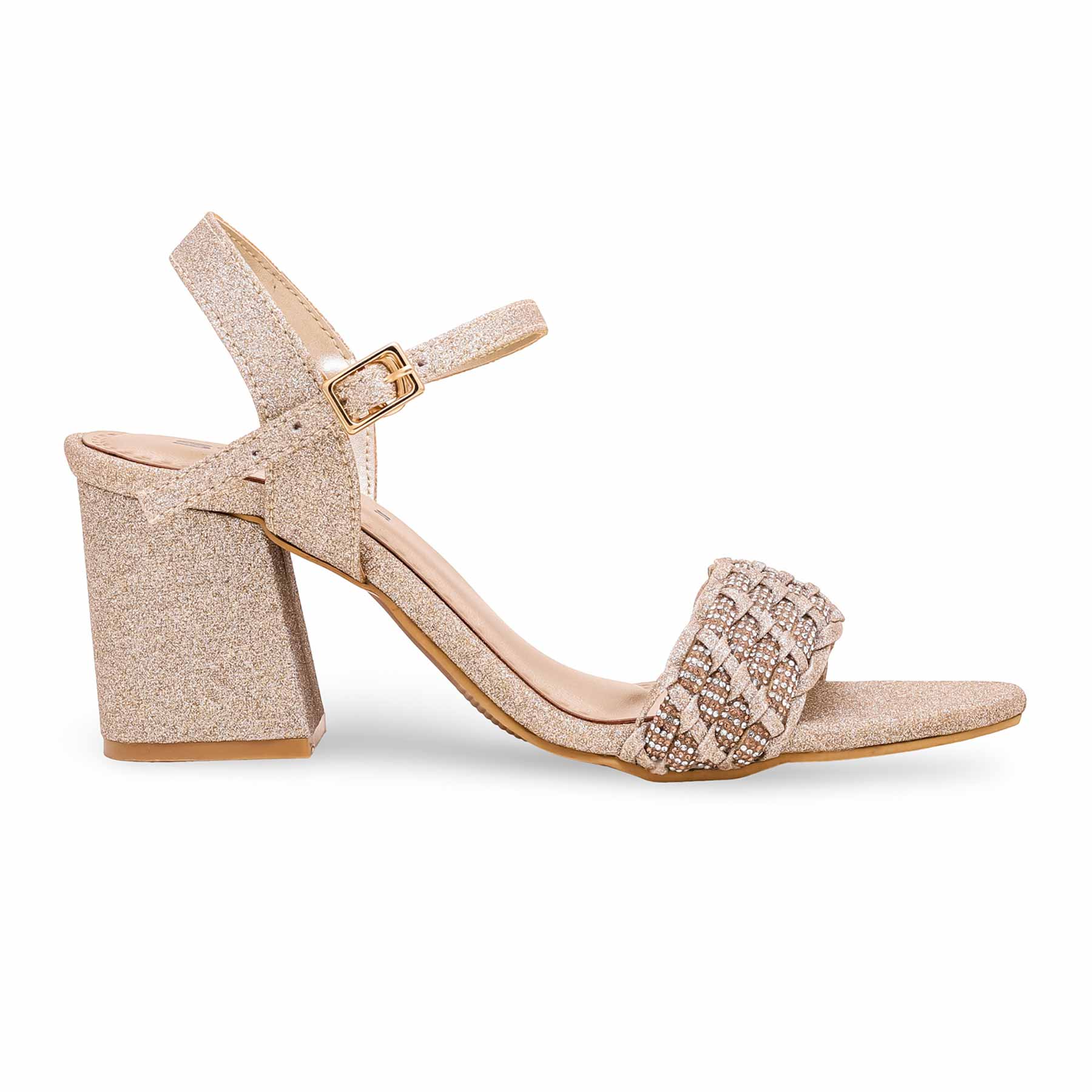 Golden Fancy Sandal FN6047 - Image 2