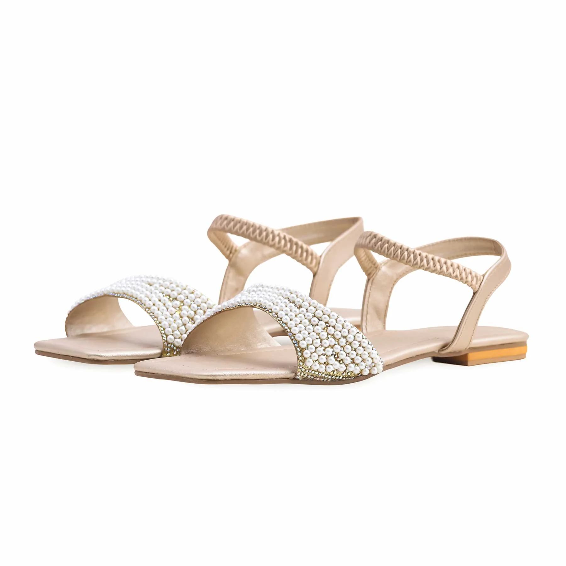 Golden Fancy Sandal FN6053 - Image 3