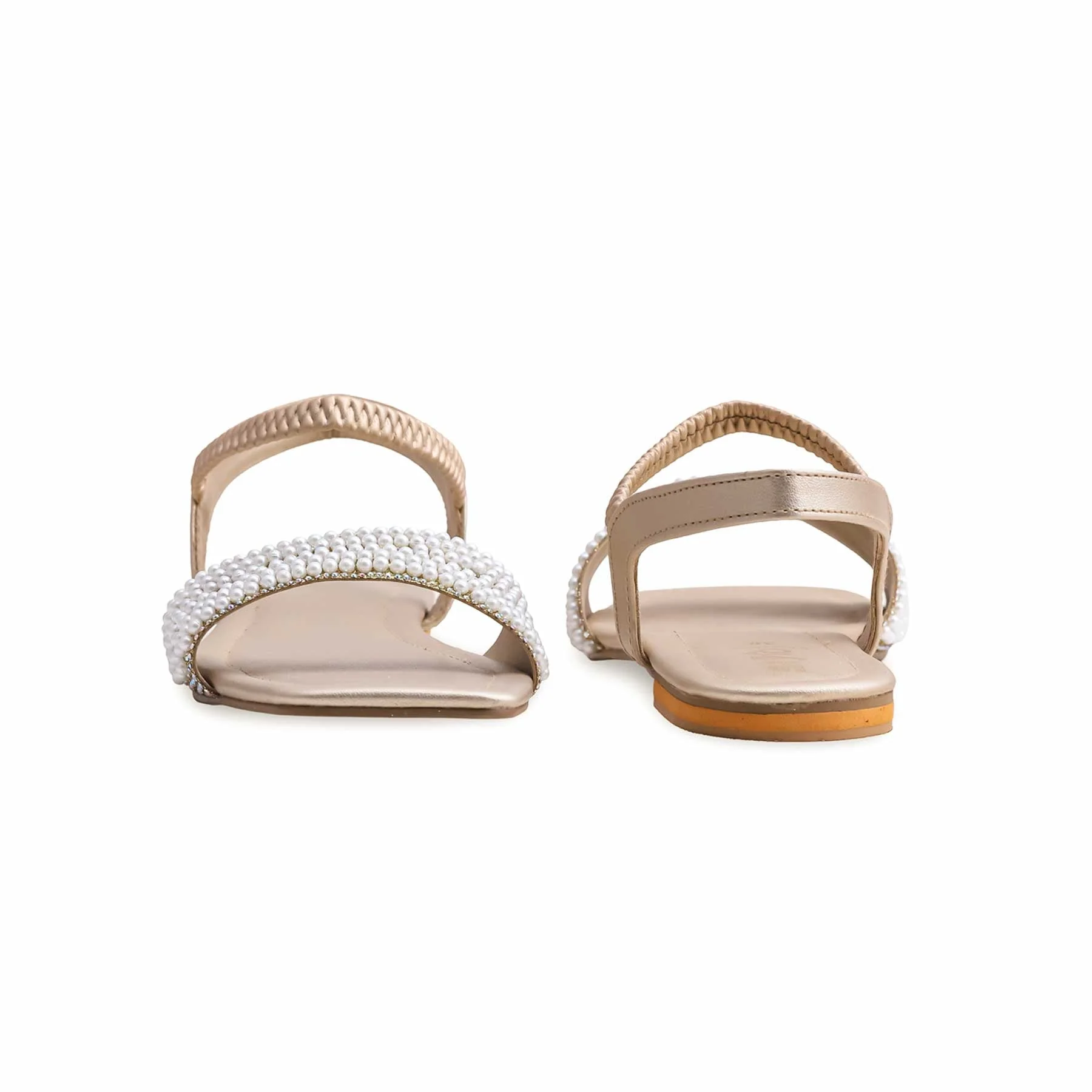 Golden Fancy Sandal FN6053 - Image 4