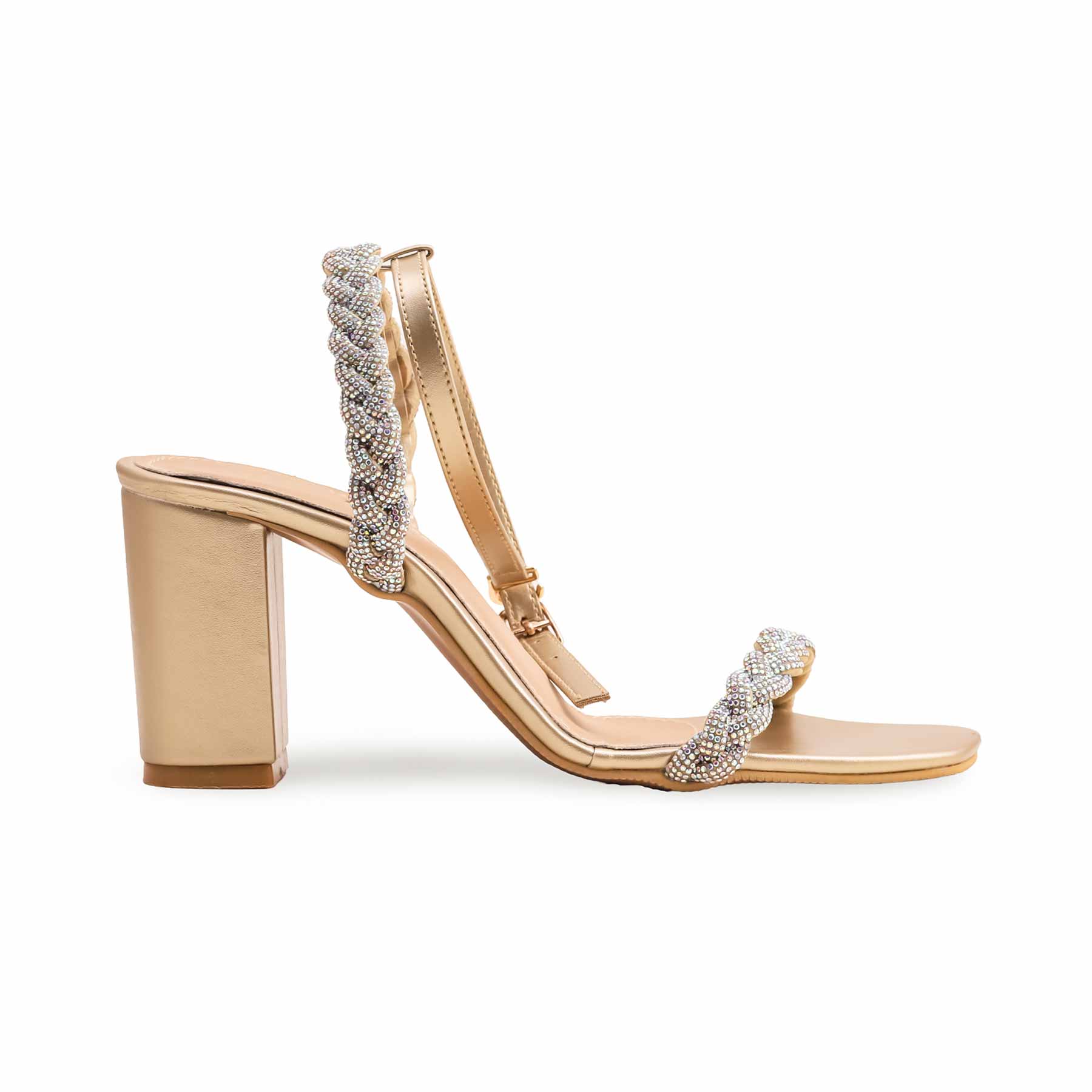 Golden Fancy Sandal FN6055 - Image 2