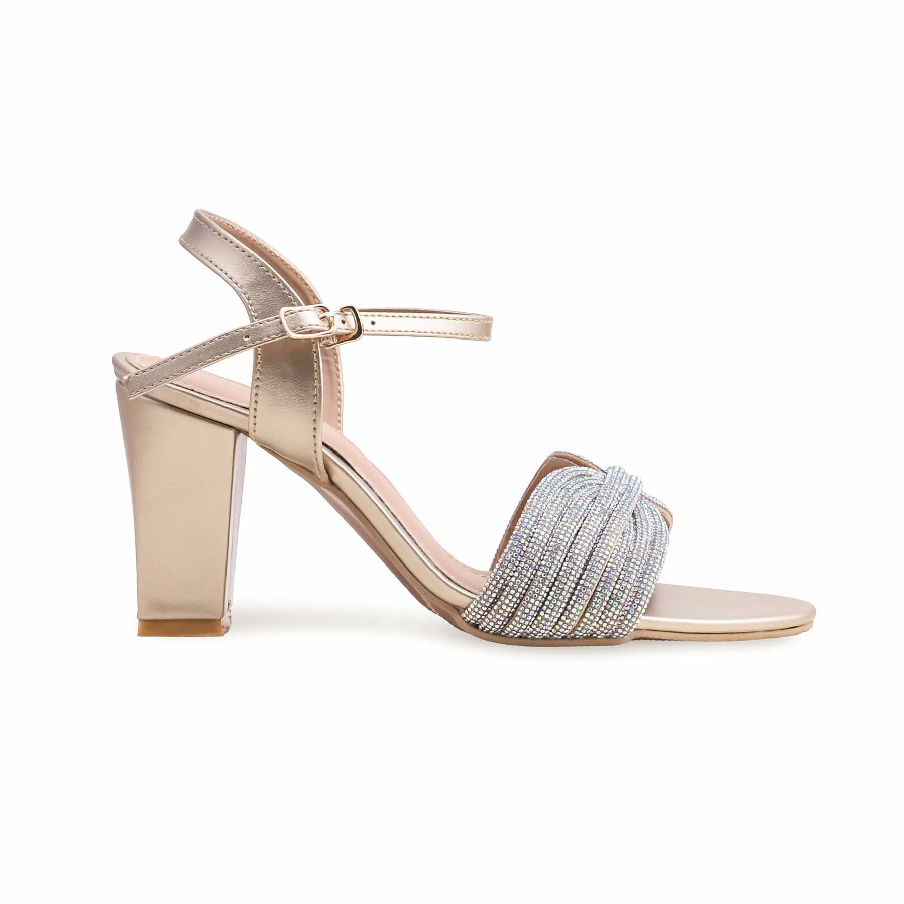 Golden Fancy Sandal FN6056 - Image 2