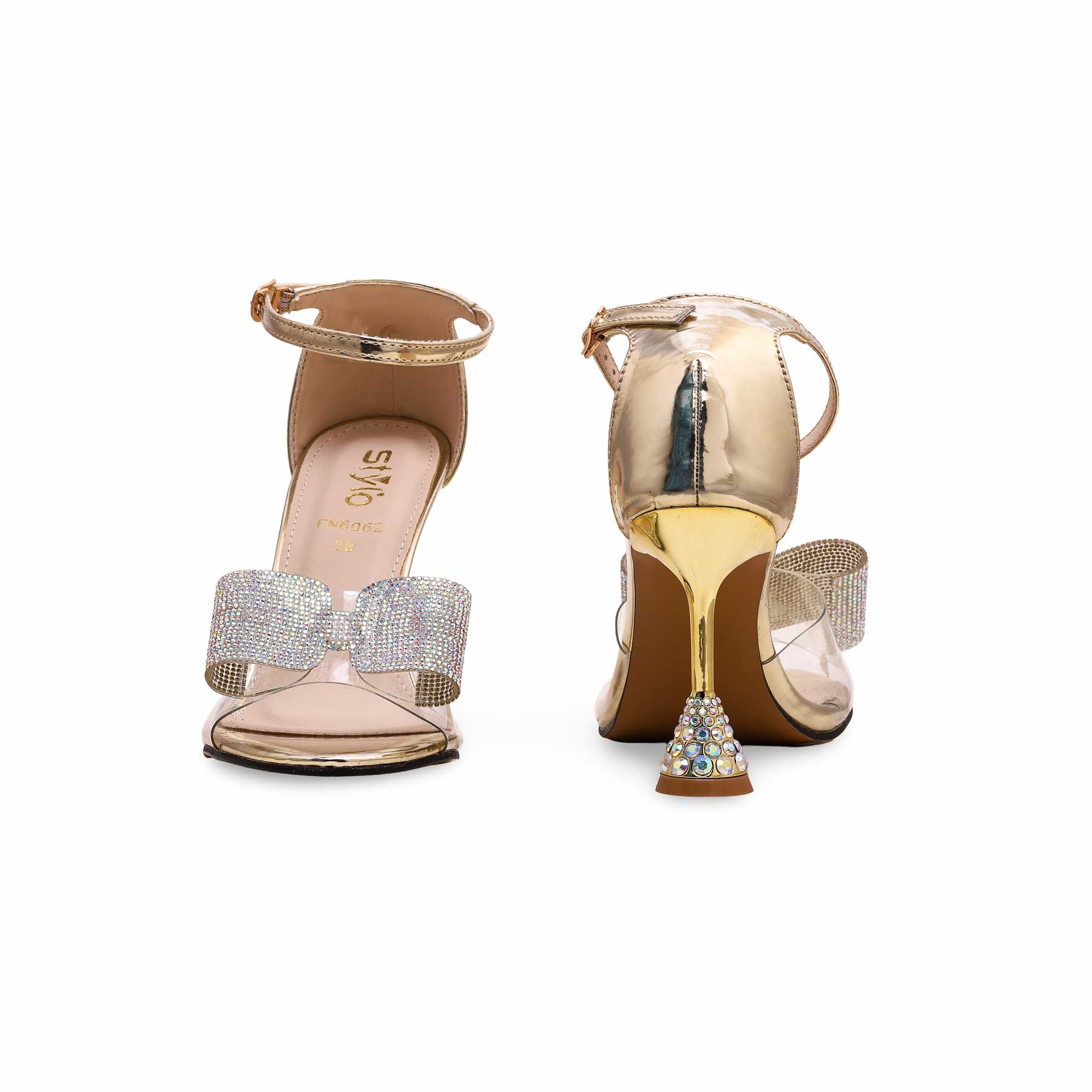 Golden Fancy Sandal FN6062 - Image 4