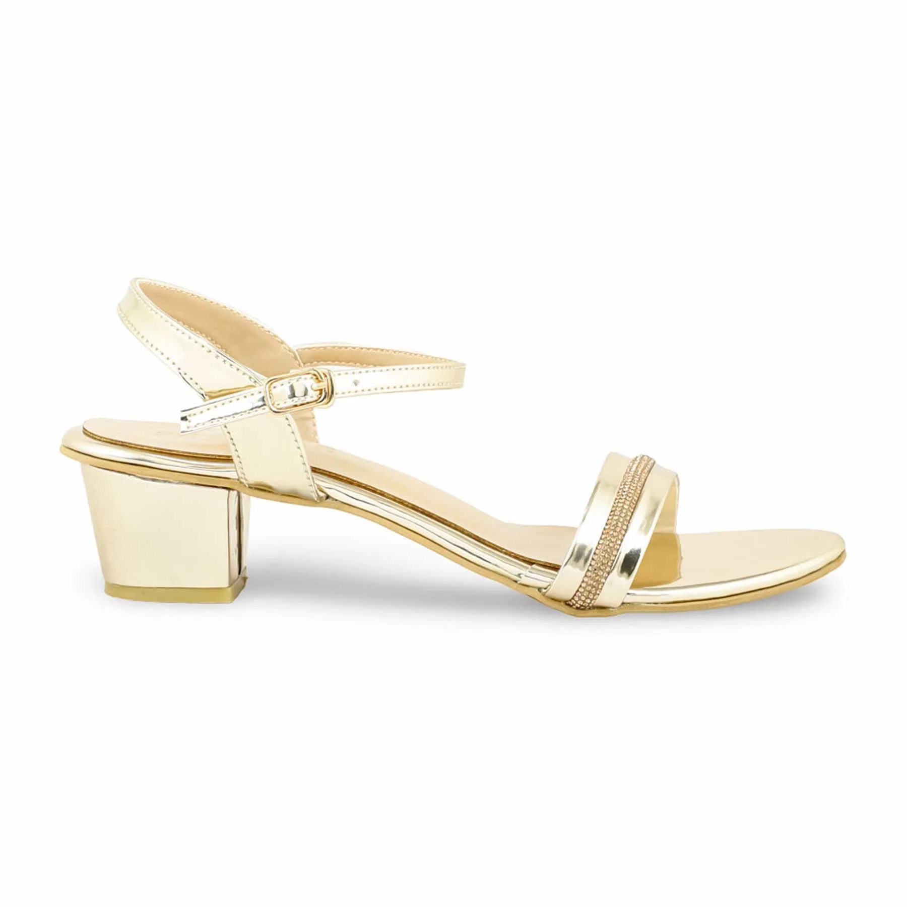 Golden Fancy Sandal FN6087 - Image 2