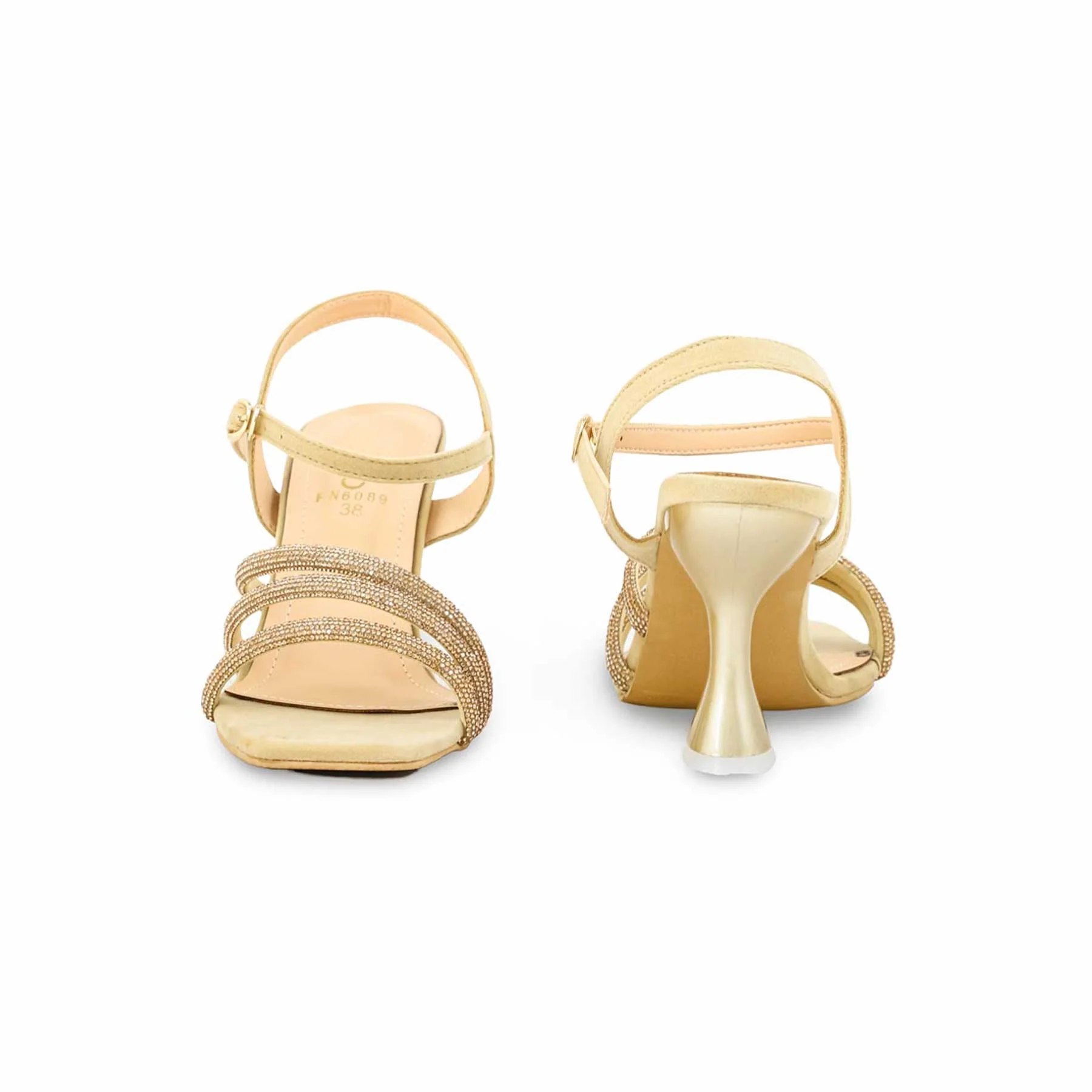 Golden Fancy Sandal FN6089 - Image 4