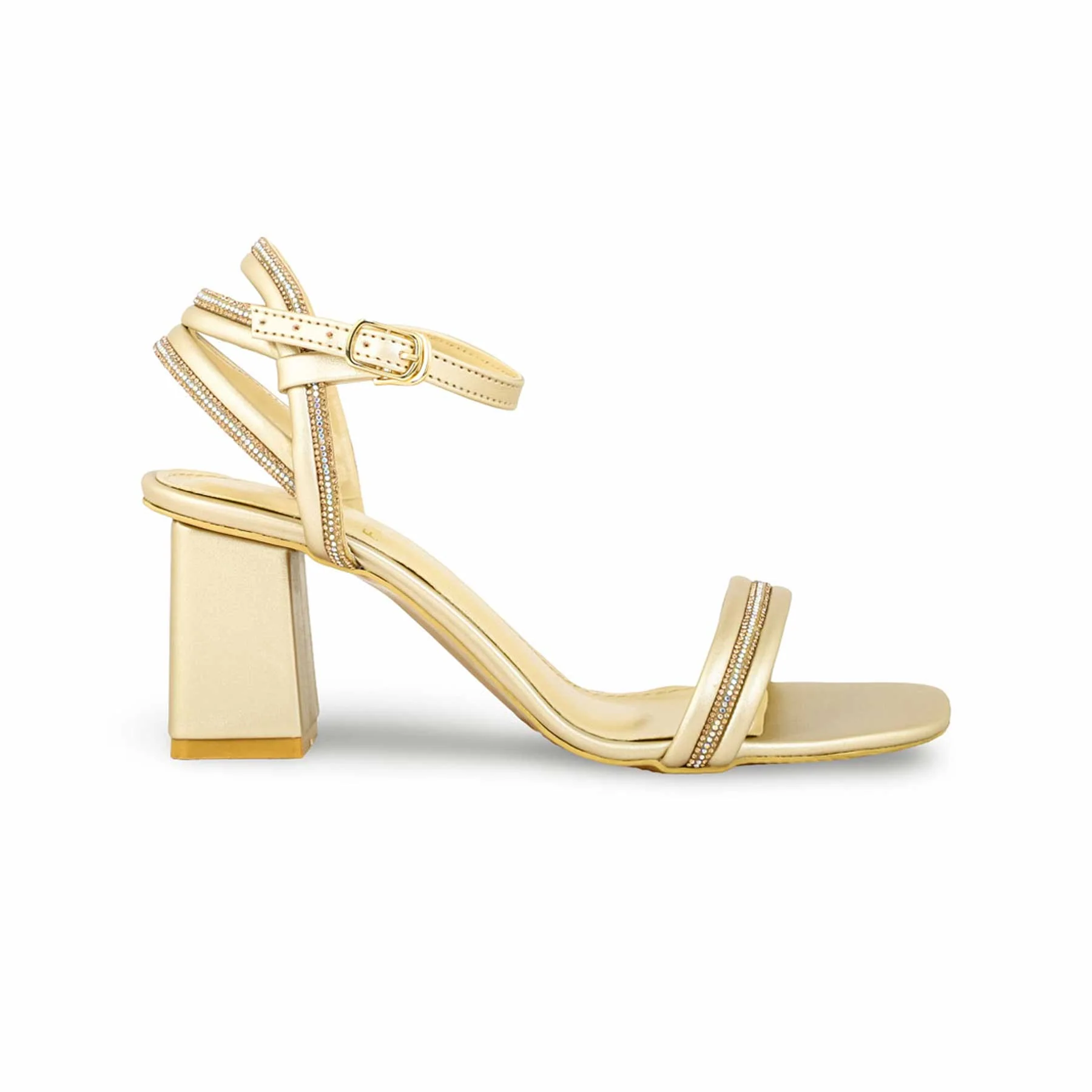 Golden Fancy Sandal FN6094 - Image 2