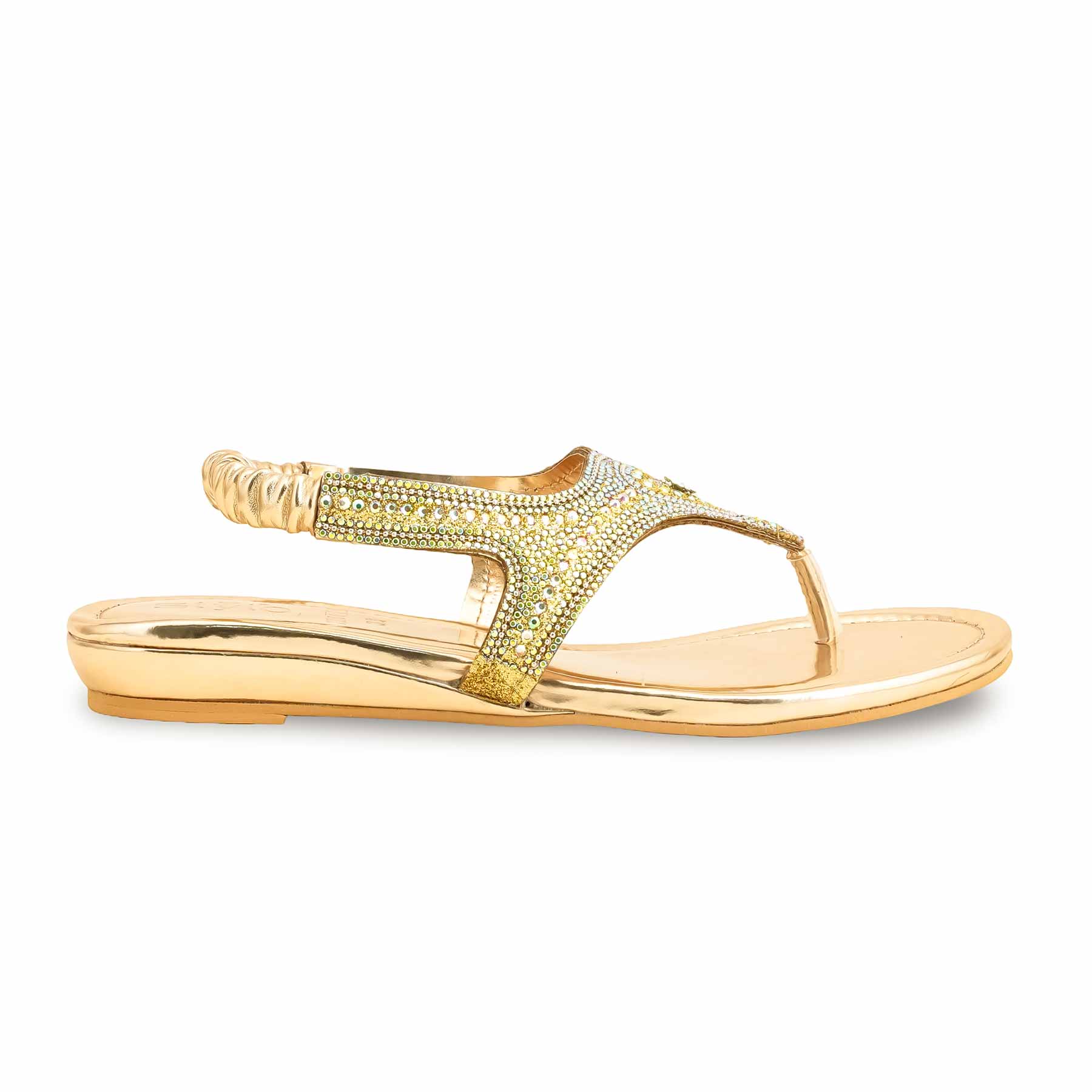 Golden Fancy Sandal FN6111 - Image 2