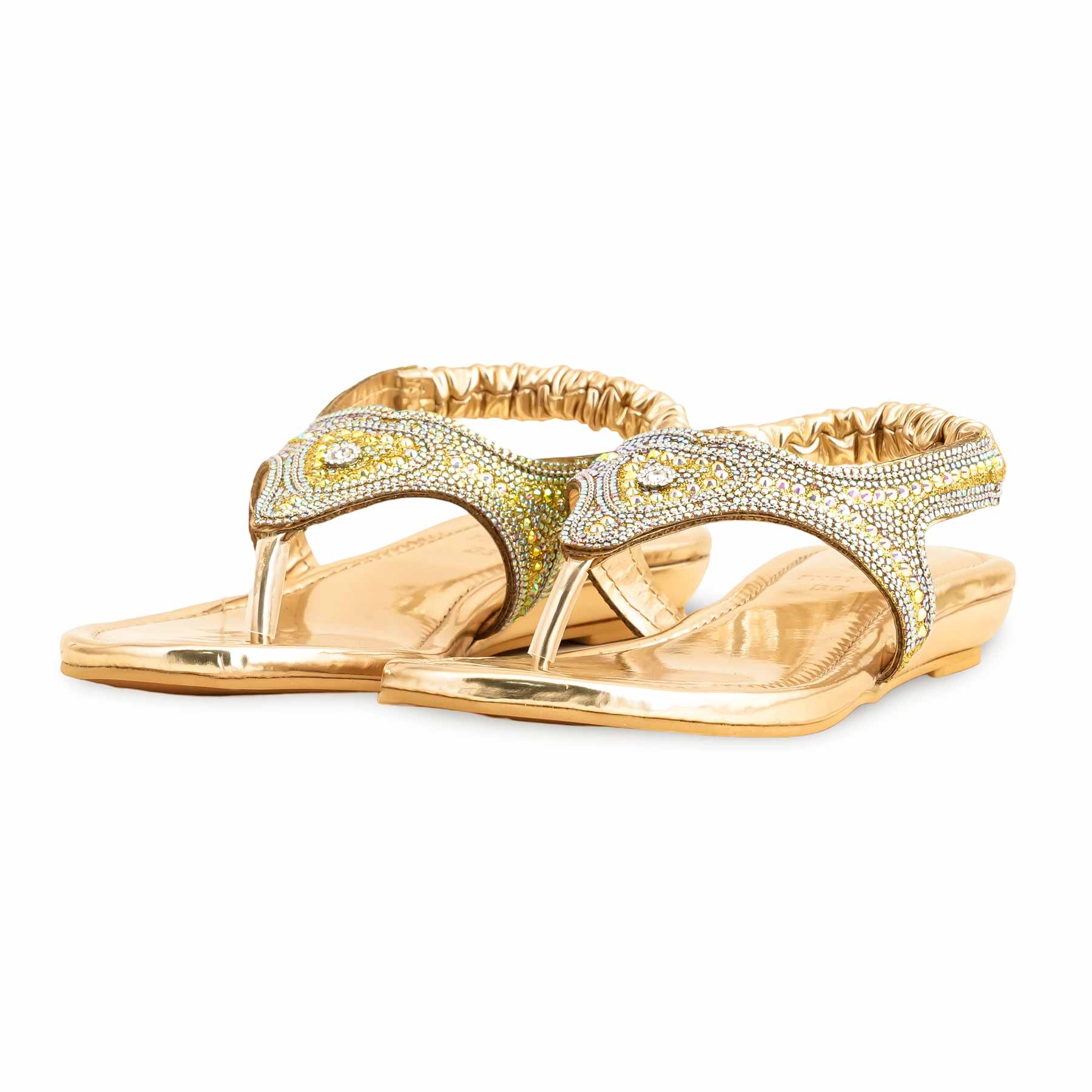 Golden Fancy Sandal FN6111 - Image 3