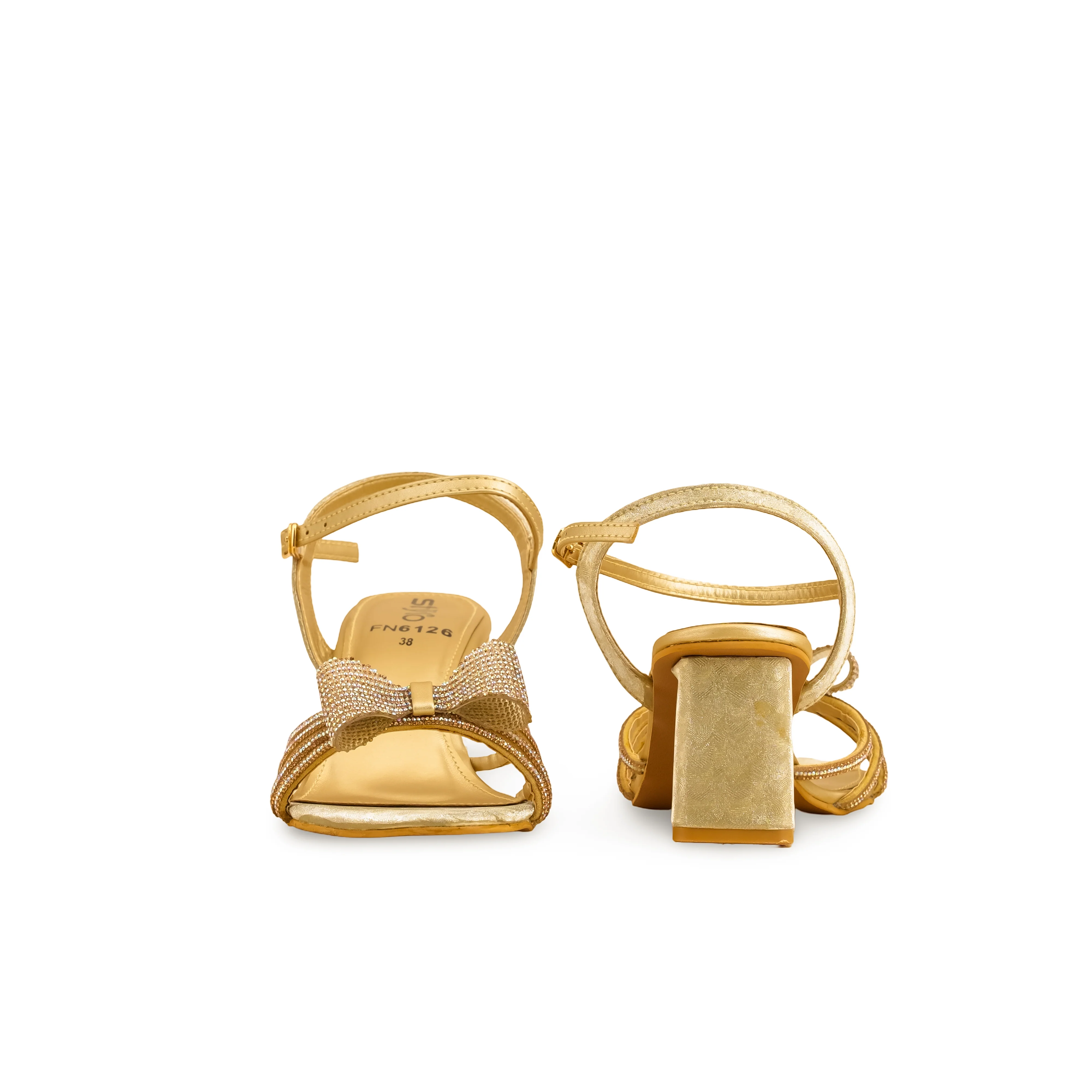 Golden Fancy Sandal FN6126 - Image 4