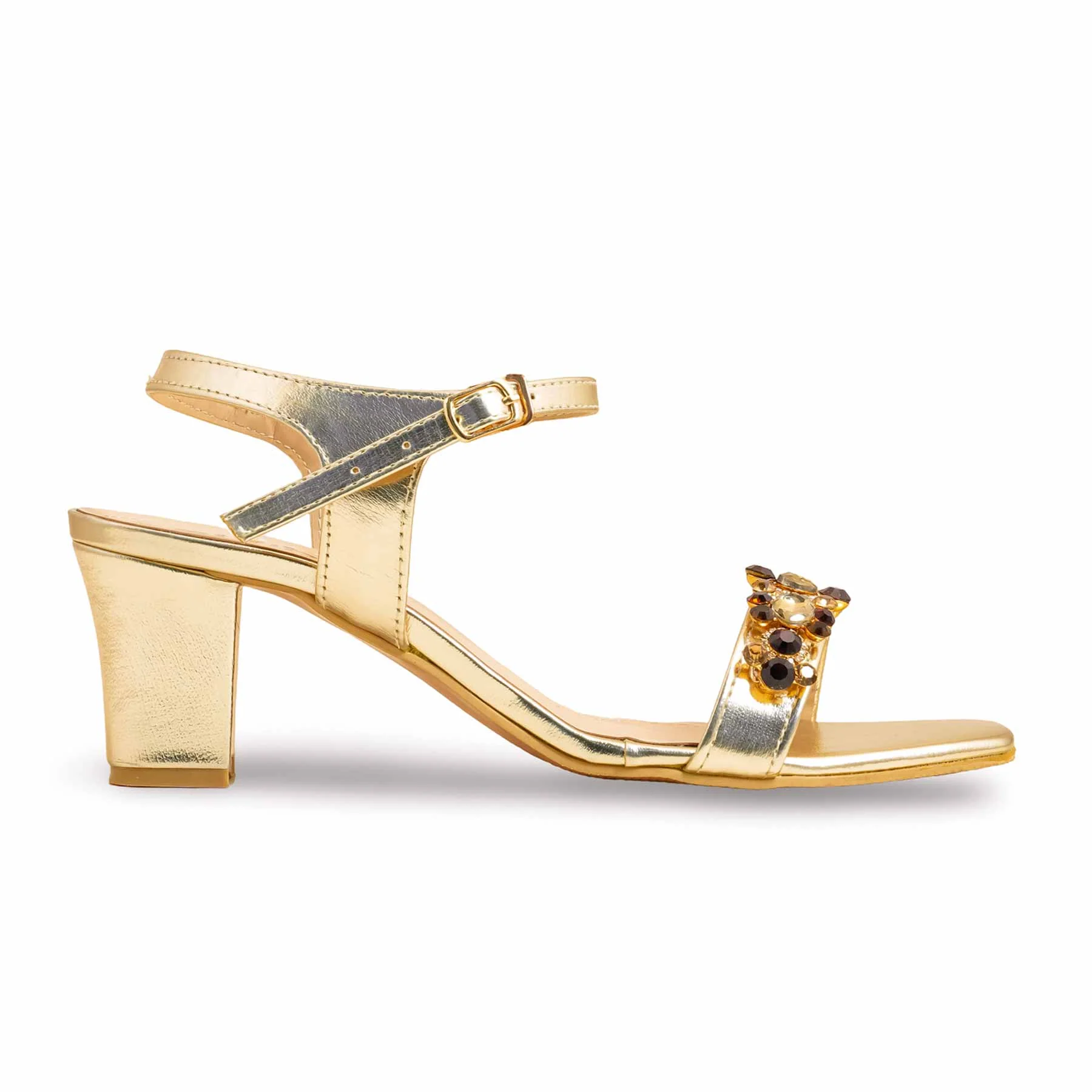 Golden Fancy Sandal FN6133 - Image 2