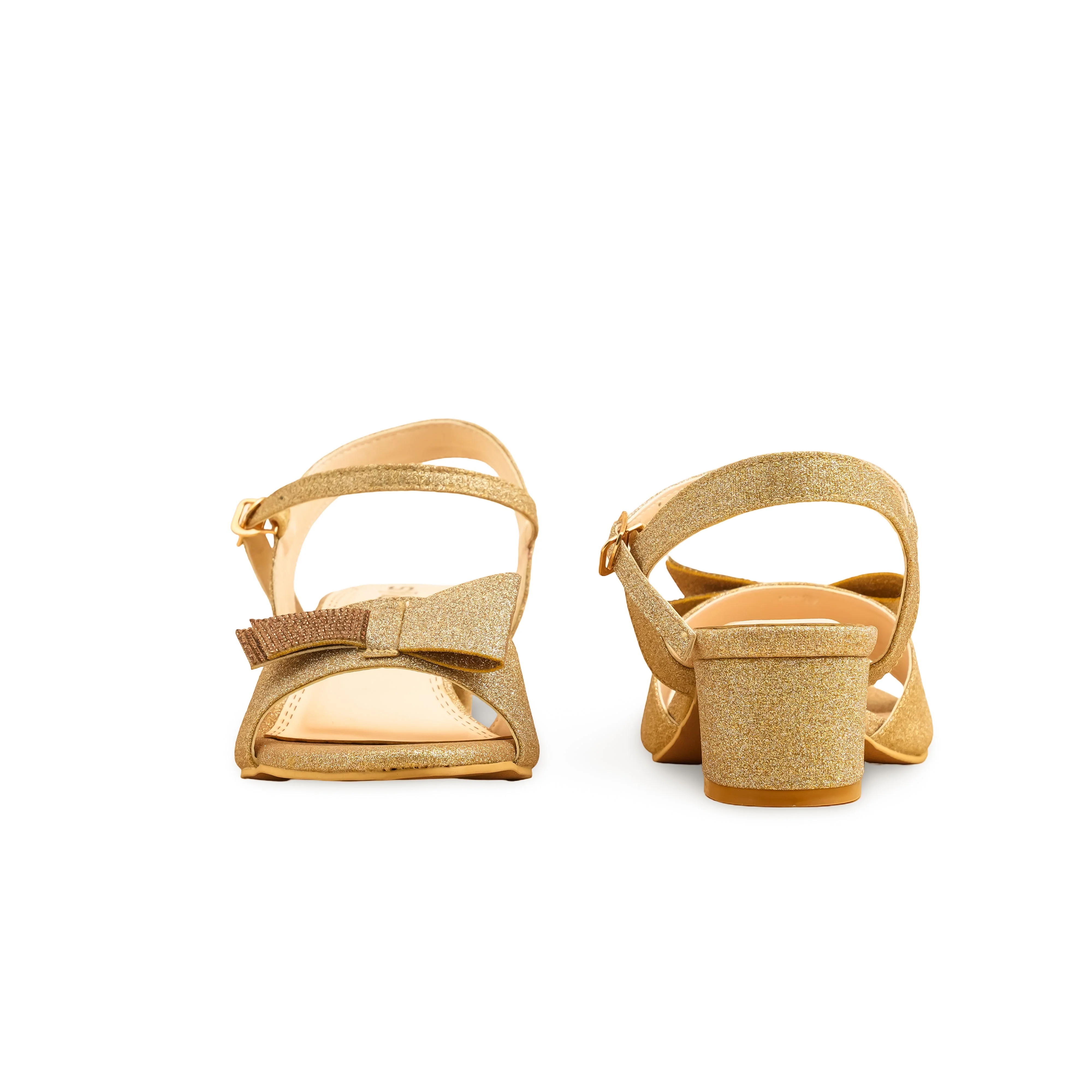 Golden Fancy Sandal For Ladies FN6134 - Image 4