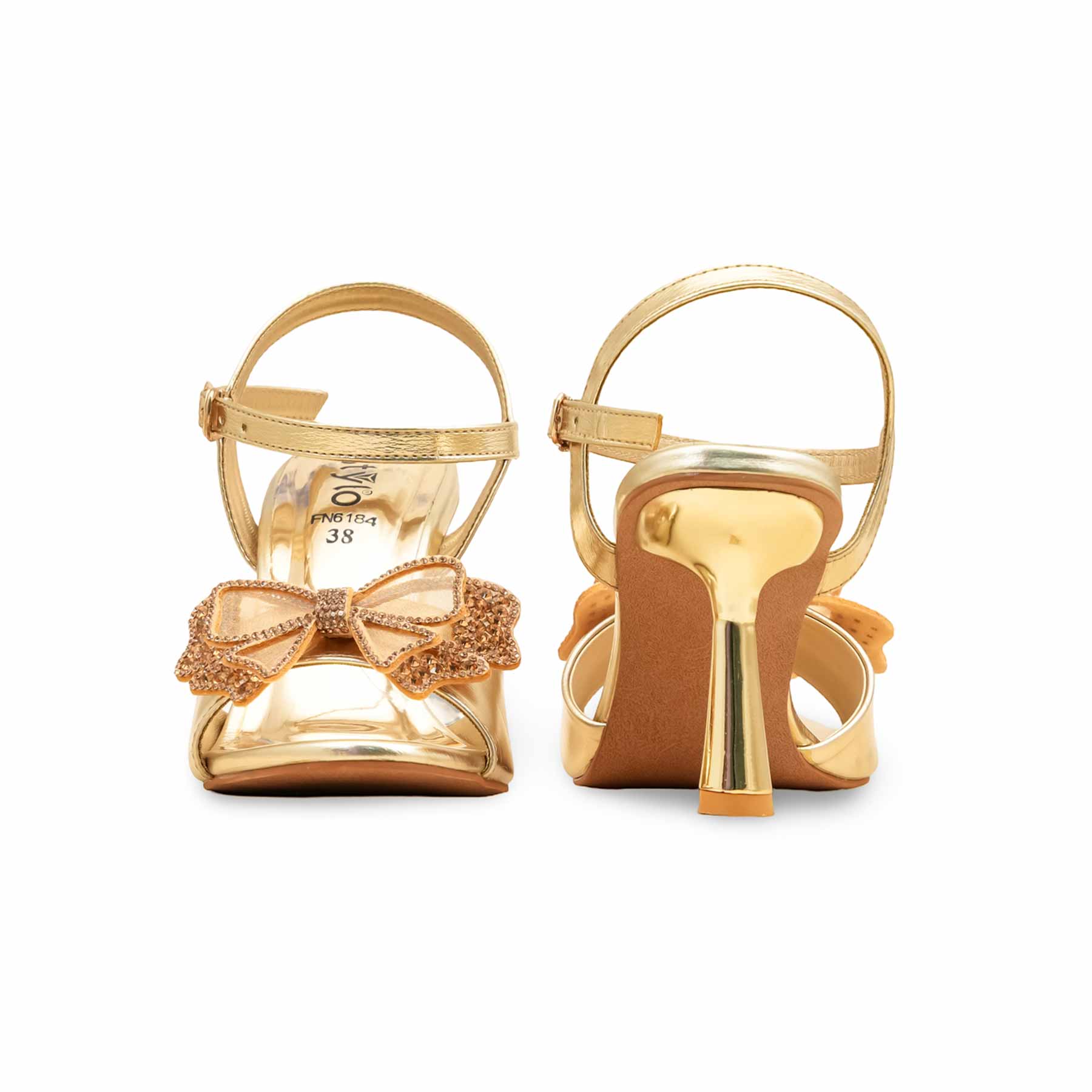 Golden Fancy Bridal Sandal FN6184 - Image 4