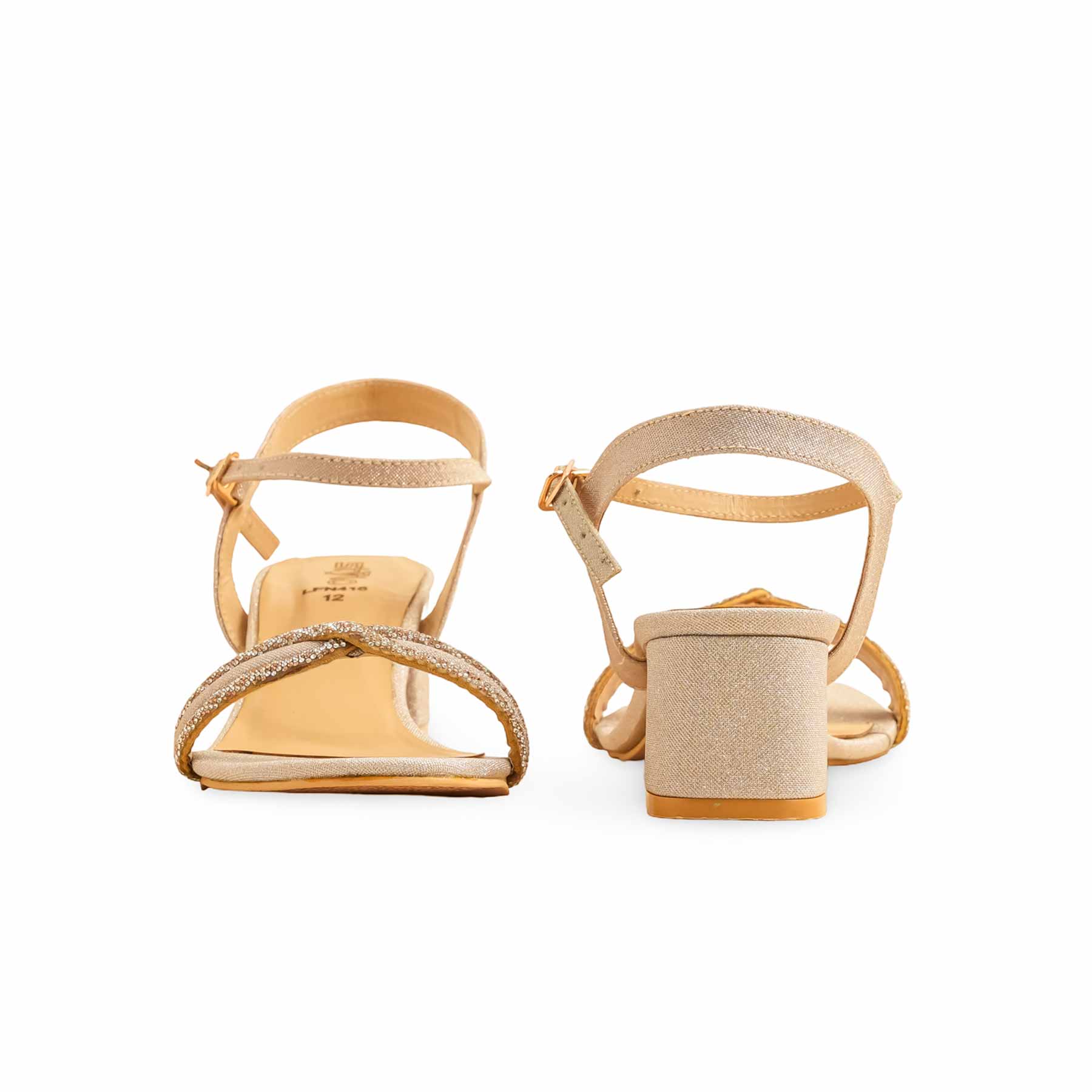 Golden Fancy Sandal LFN416 - Image 4
