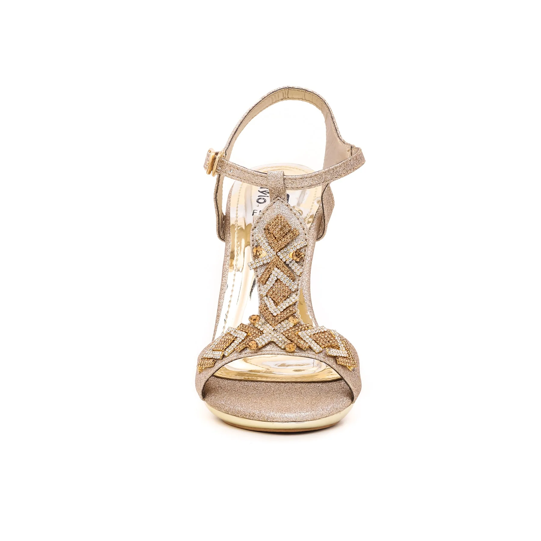 Golden Fancy Sandal FN5578 - Image 3