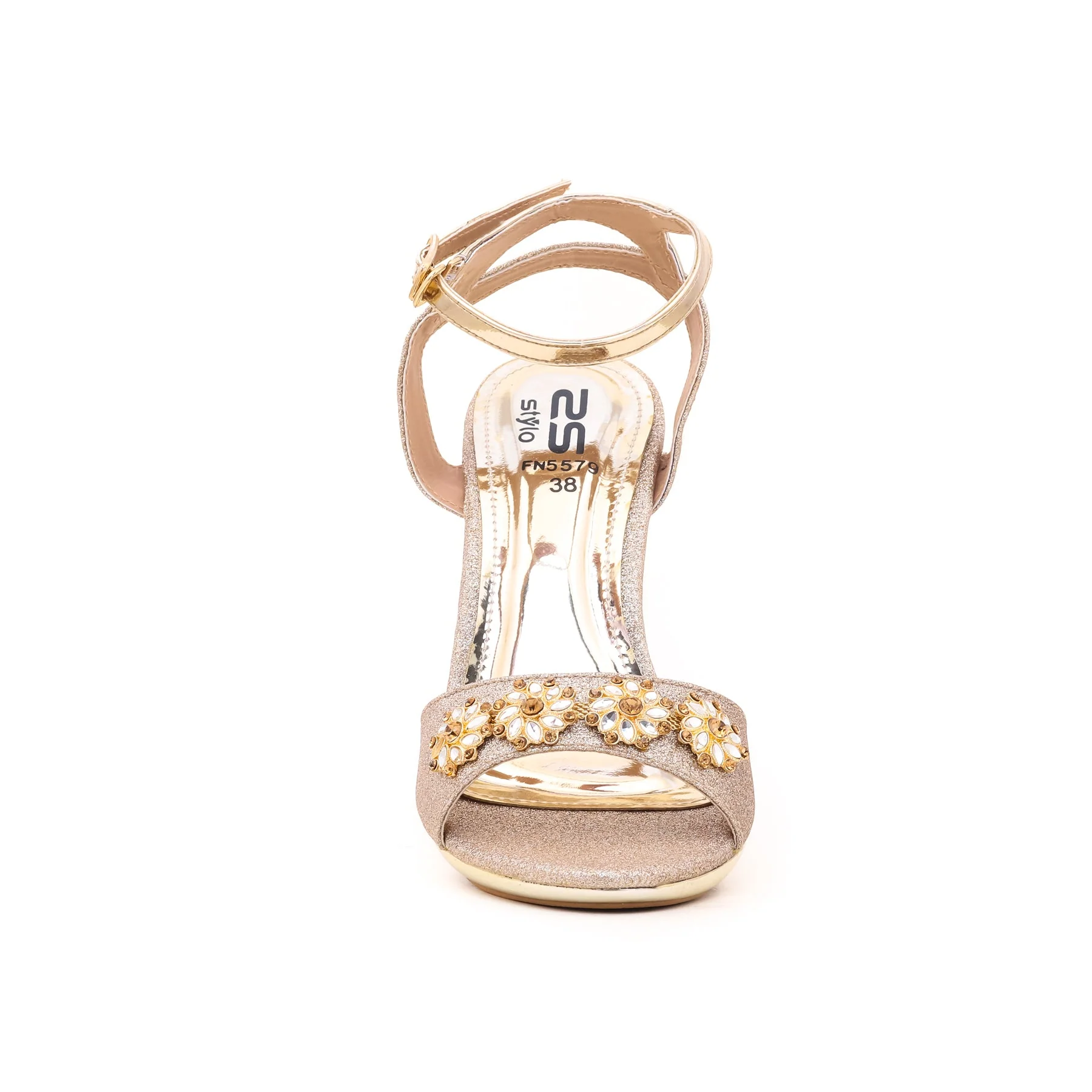 Golden Fancy Sandal FN5579 - Image 3