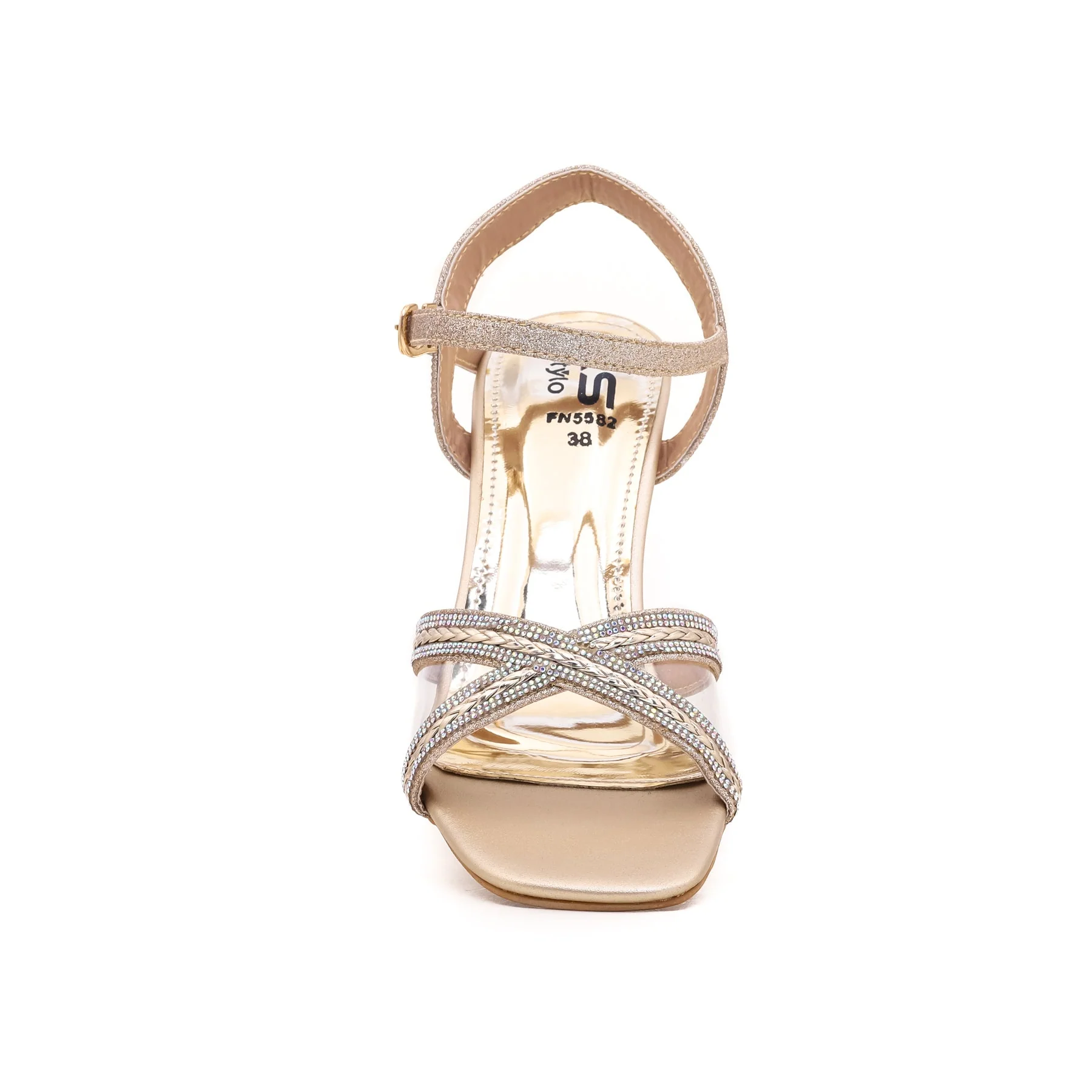 Golden Fancy Sandal FN5582 - Image 3