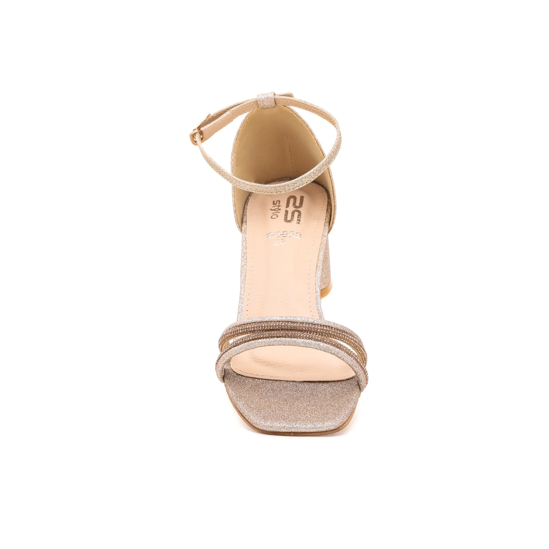 Golden Fancy Sandal FN5628 - Image 3