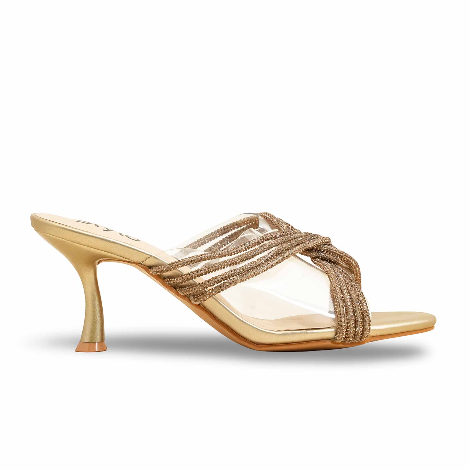 Golden Fancy Bridal Slipper FN7973 - Image 2