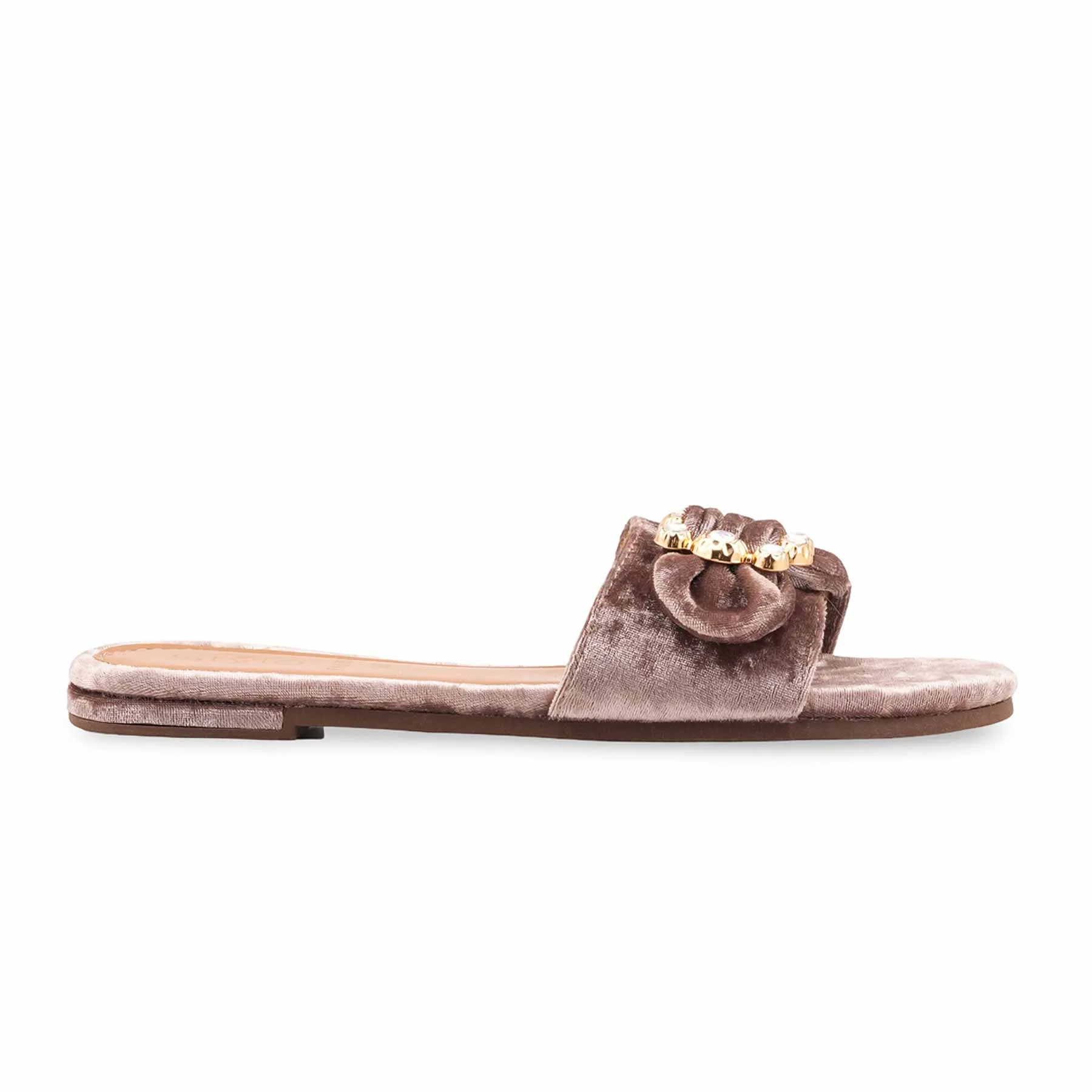 Golden Fancy Slipper For Ladies FN8050 - Image 2