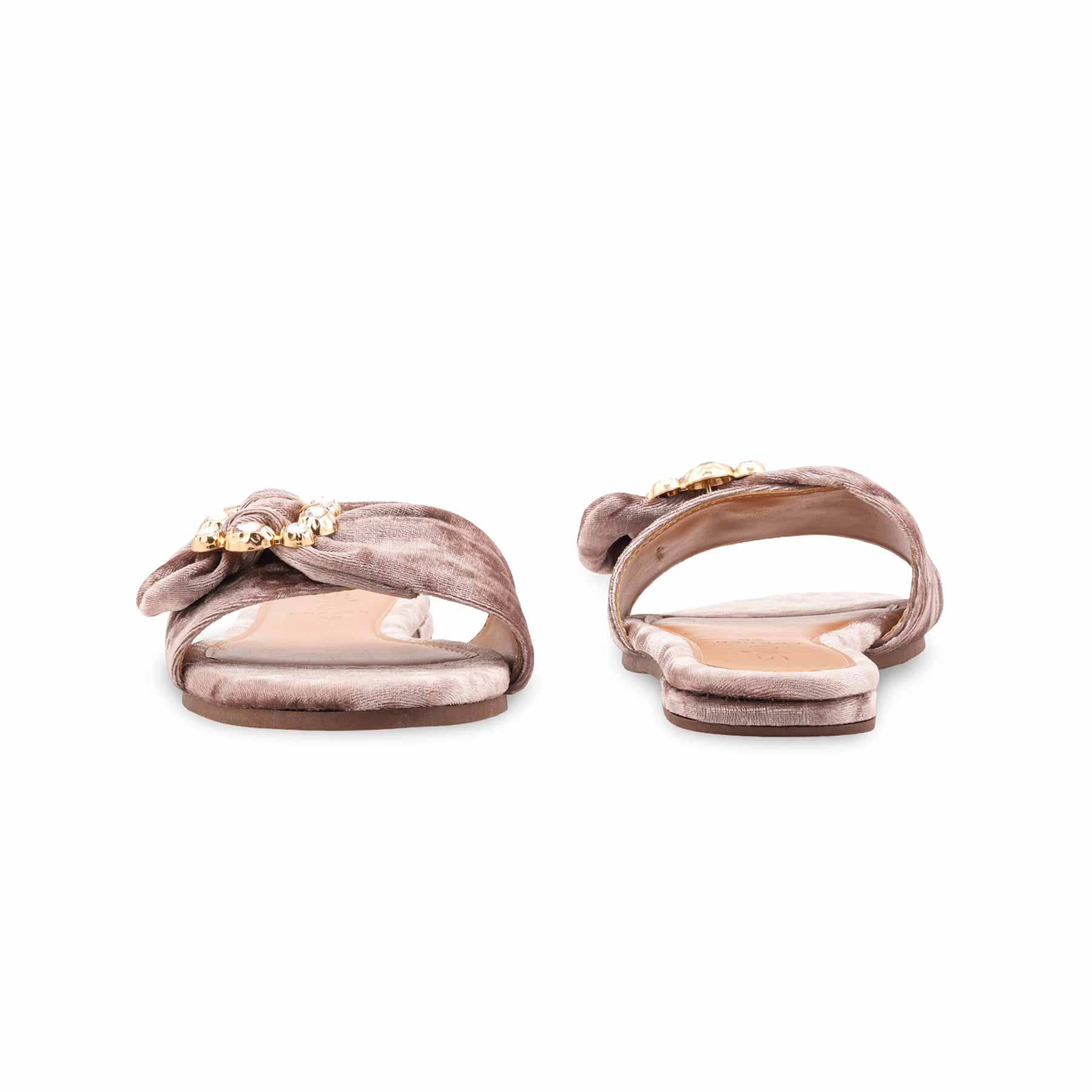 Golden Fancy Slipper For Ladies FN8050 - Image 4