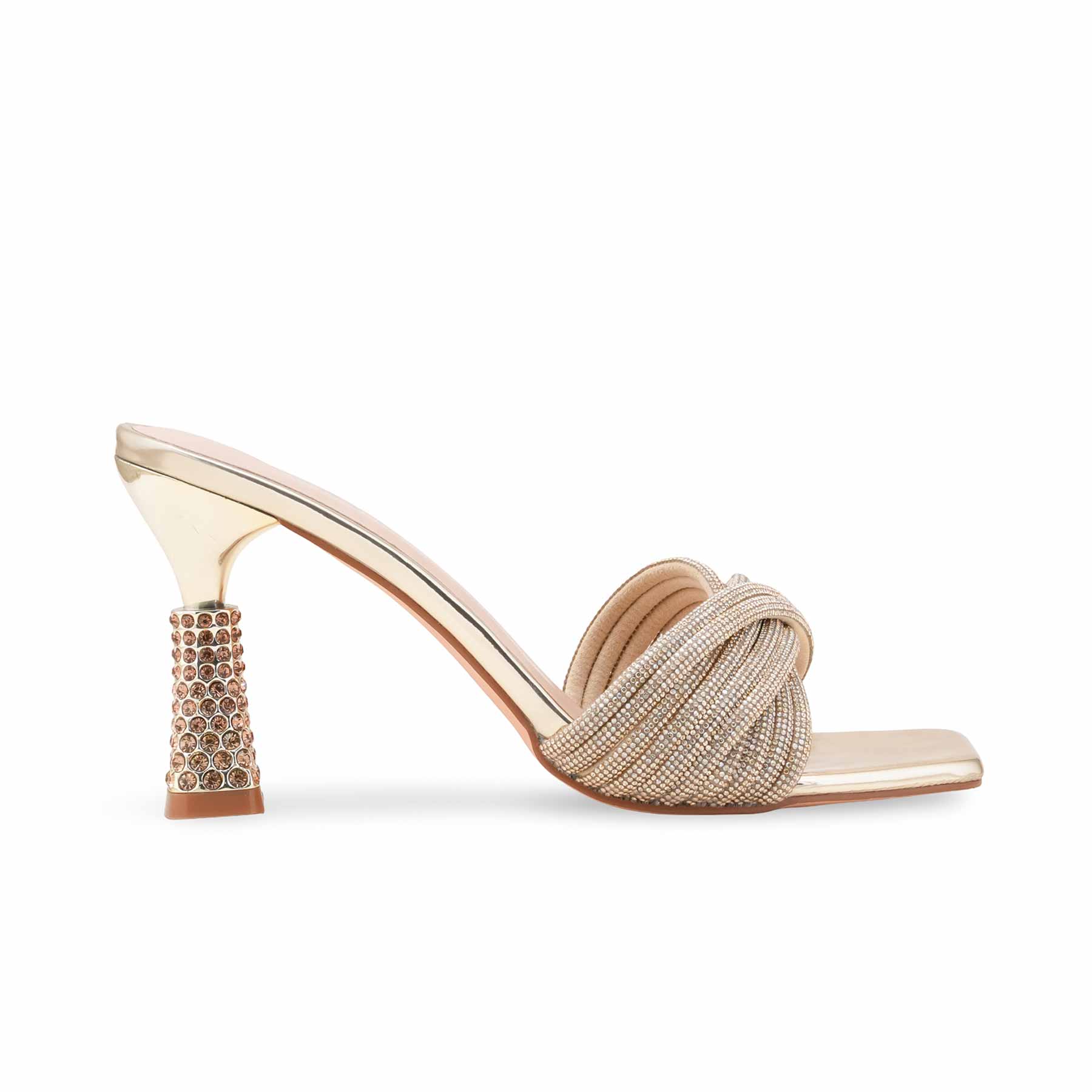 Golden Fancy Slipper For Women FN6246 - Image 2