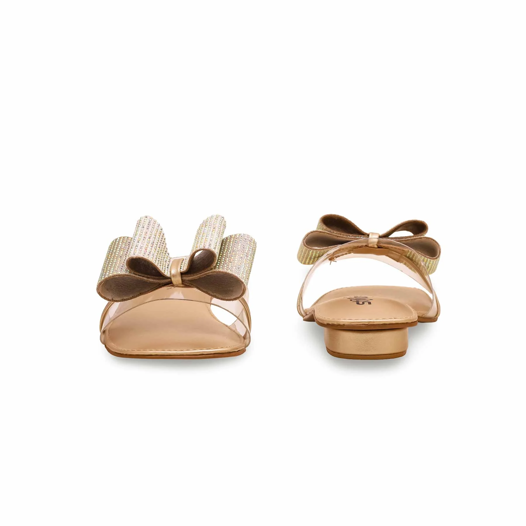 Golden Fancy Slipper For Women FN7875 - Image 3