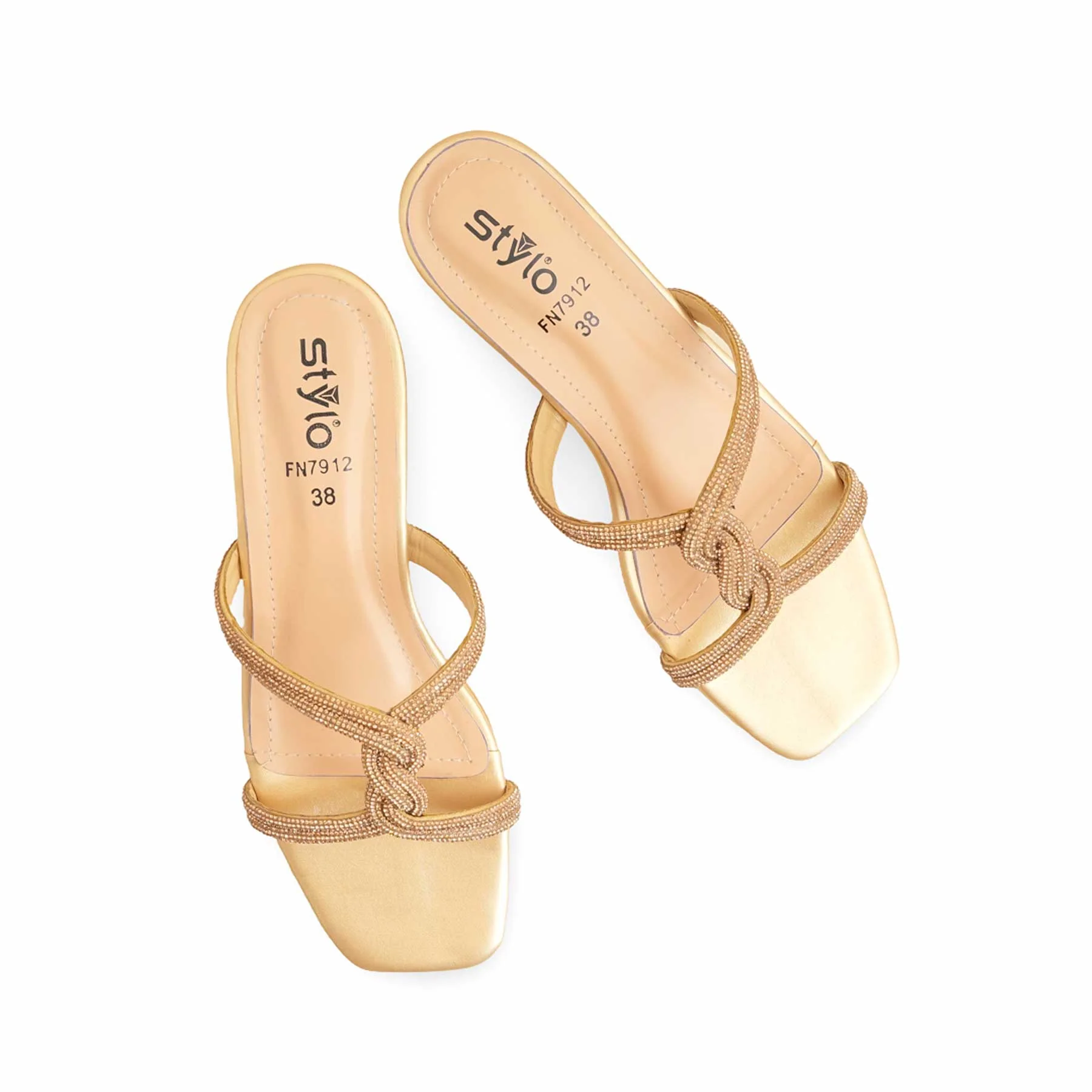 Golden Fancy Slipper For Women FN7912 - Image 5