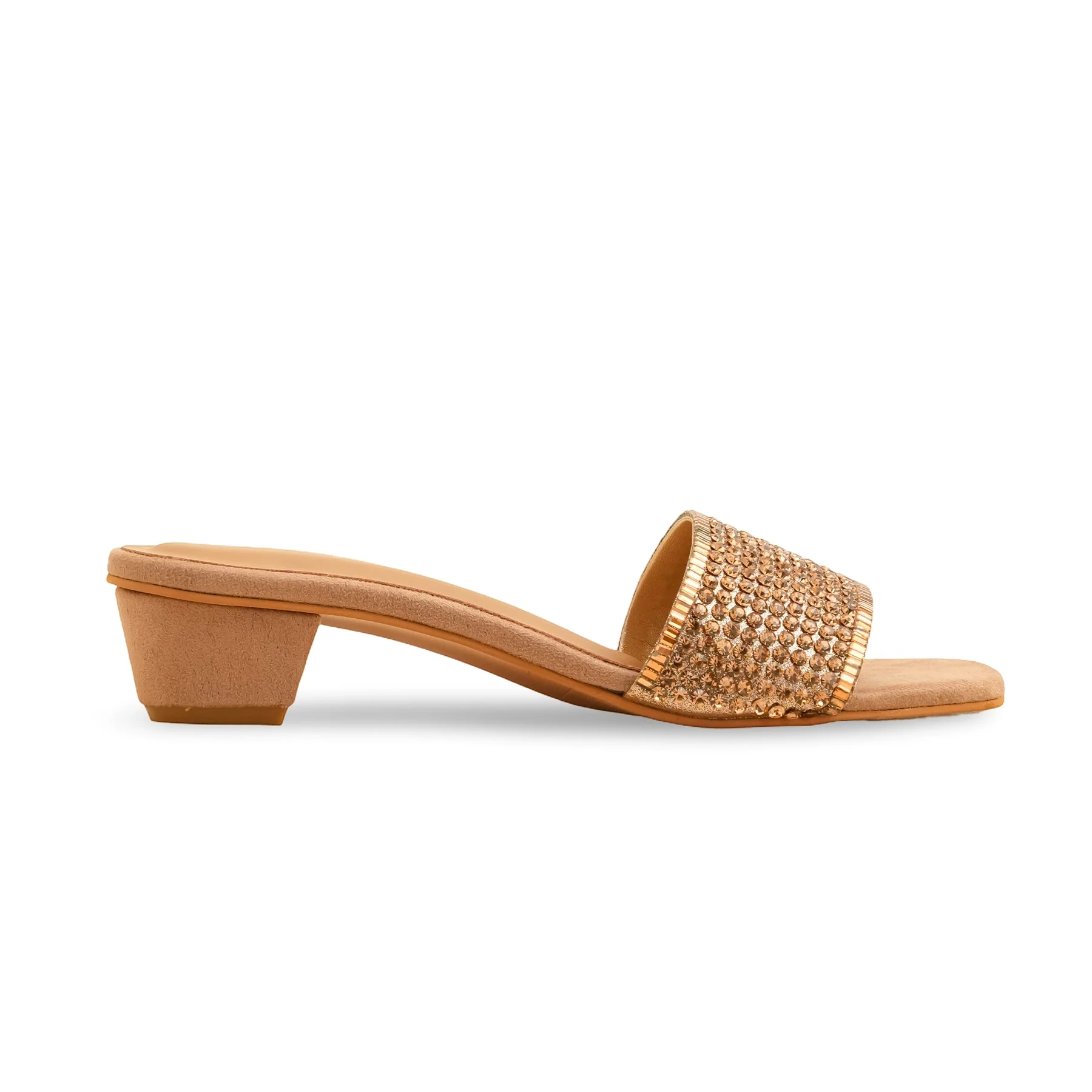 Golden Fancy Slipper For Women FN7960 - Image 2