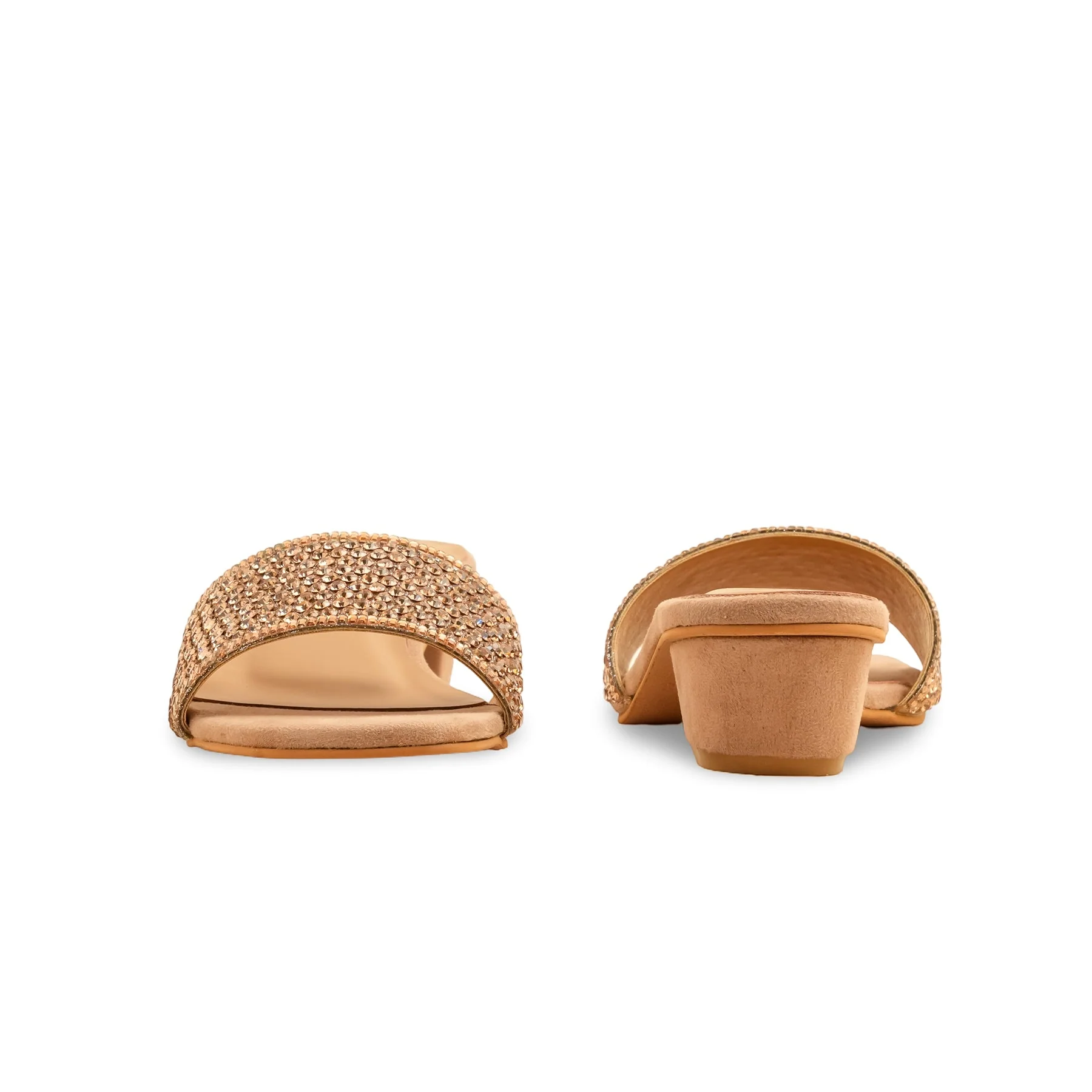 Golden Fancy Slipper For Women FN7960 - Image 4