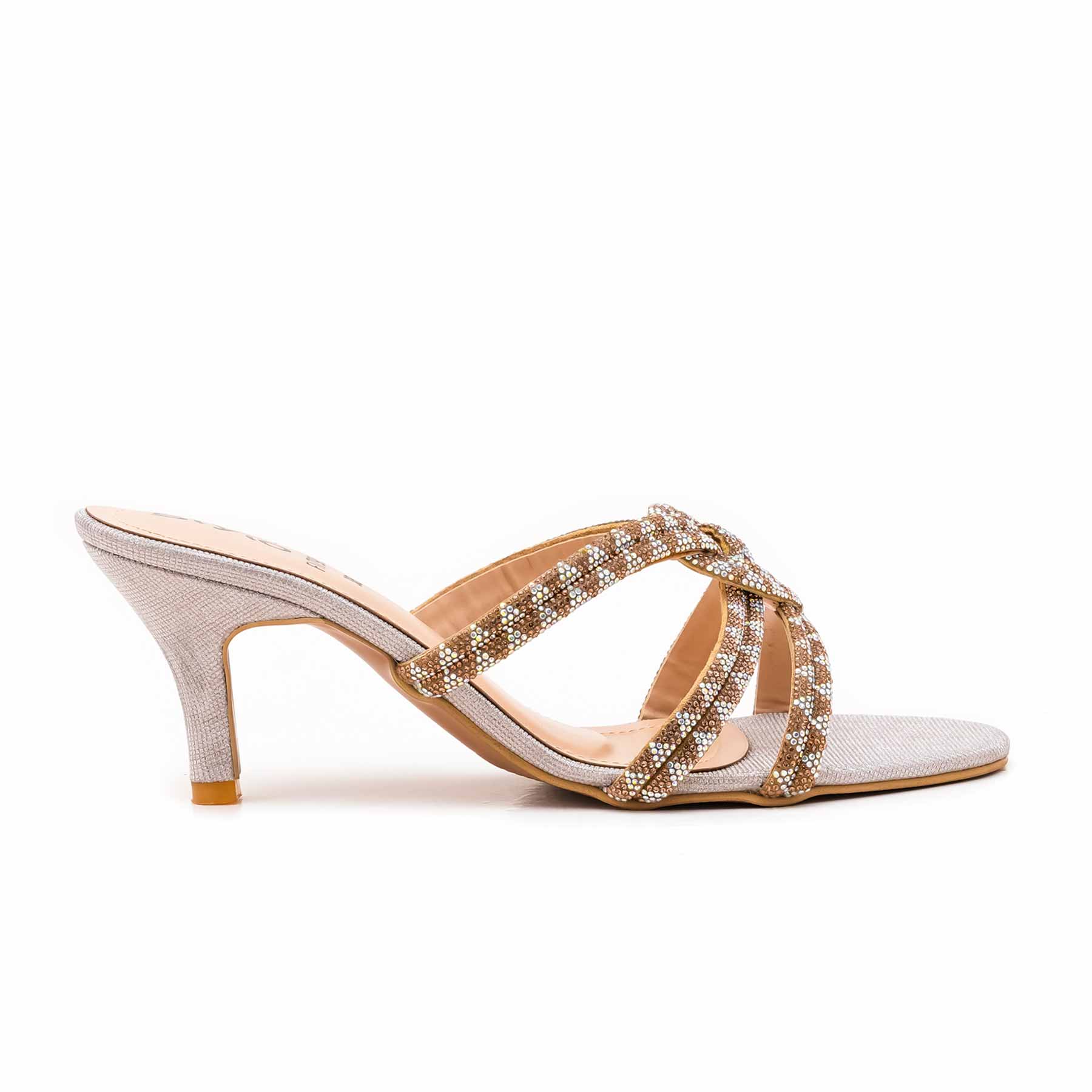 Golden Fancy Slipper For Women FN7989 - Image 2