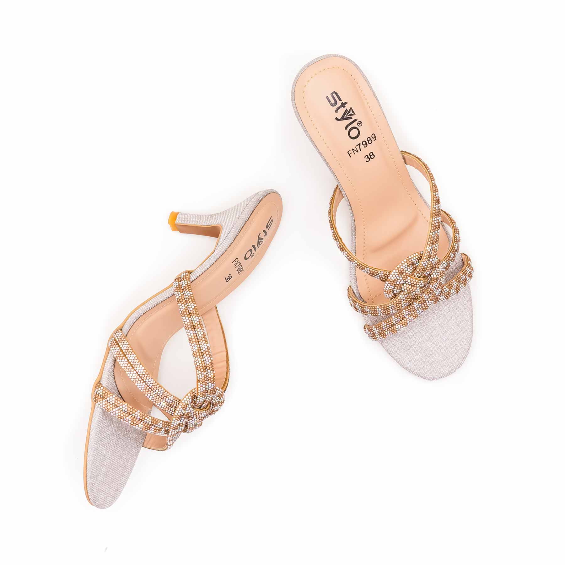 Golden Fancy Slipper For Women FN7989 - Image 5