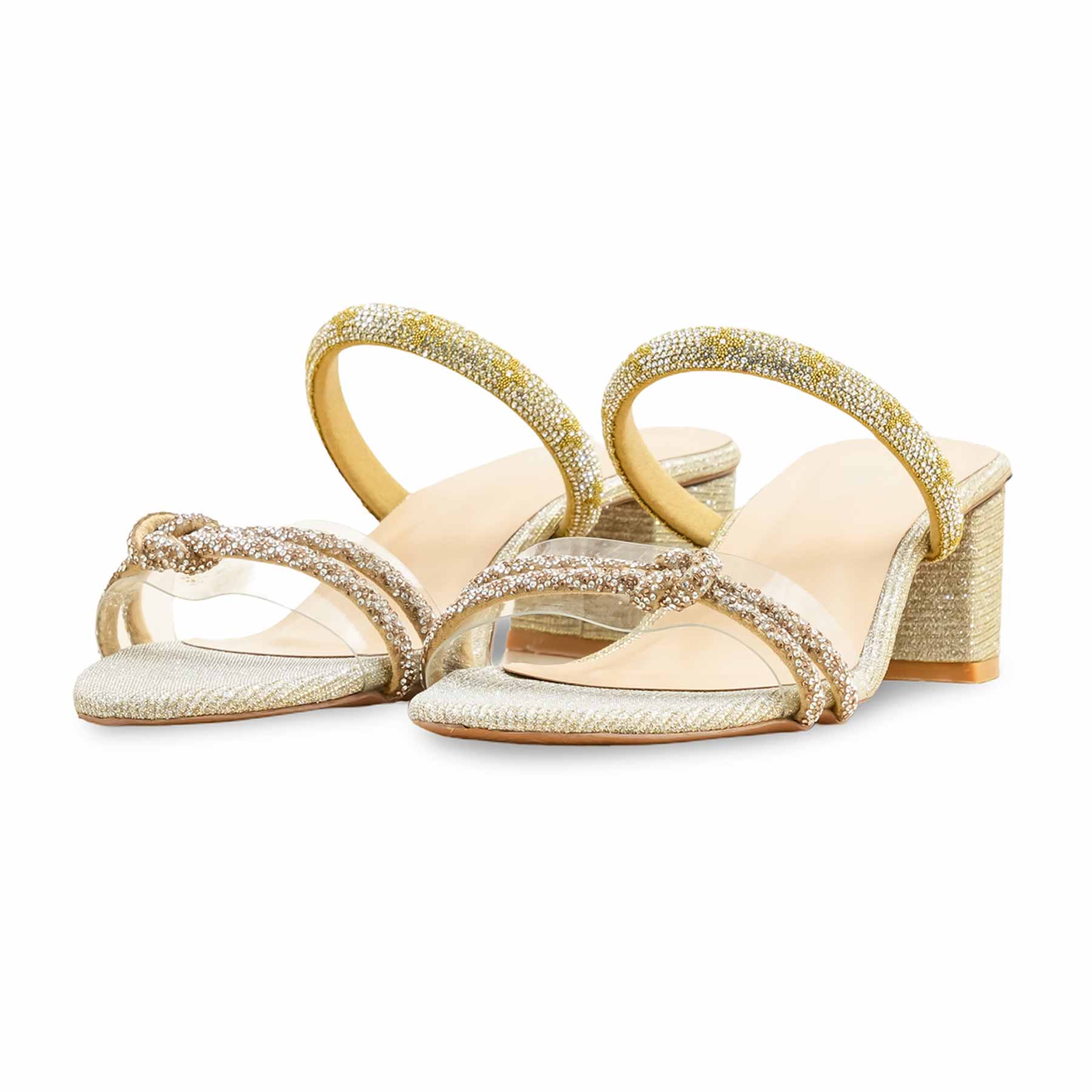 Golden Fancy Slipper For Women FN8013 - Image 3