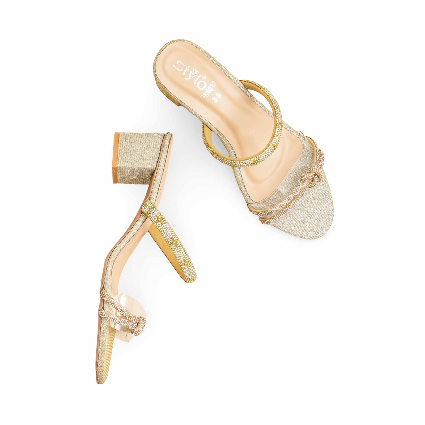 Golden Fancy Slipper For Women FN8013 - Image 4
