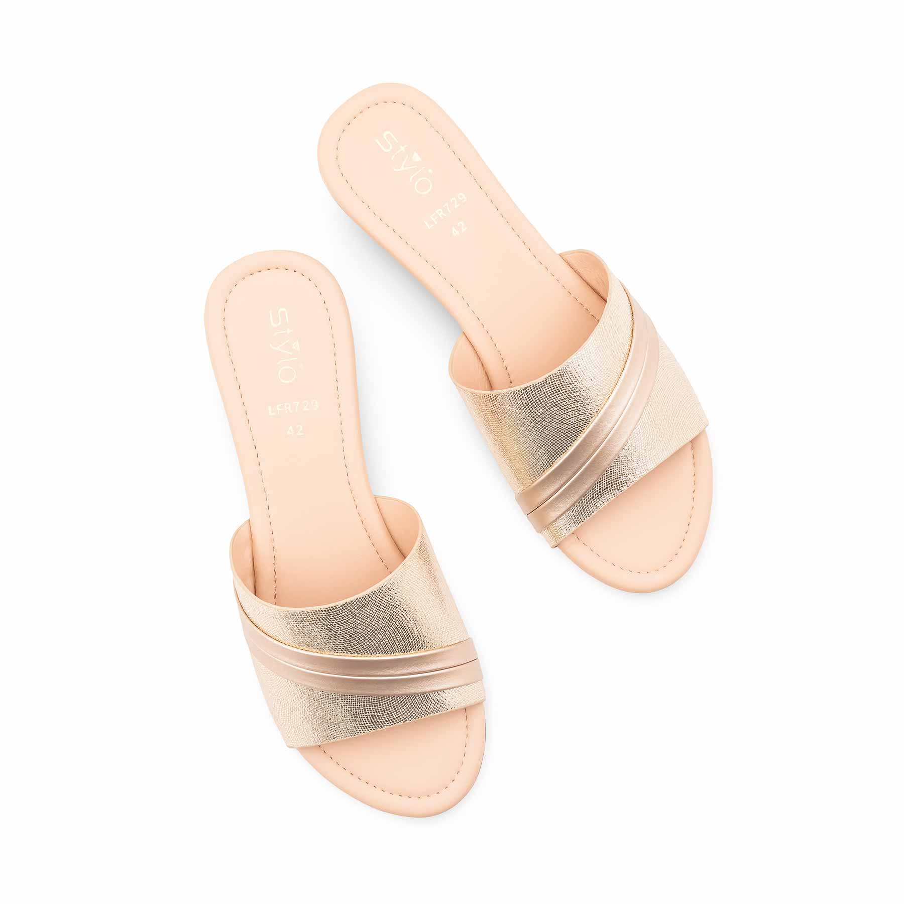 Golden Fancy Slipper For Women LFR729 - Image 5