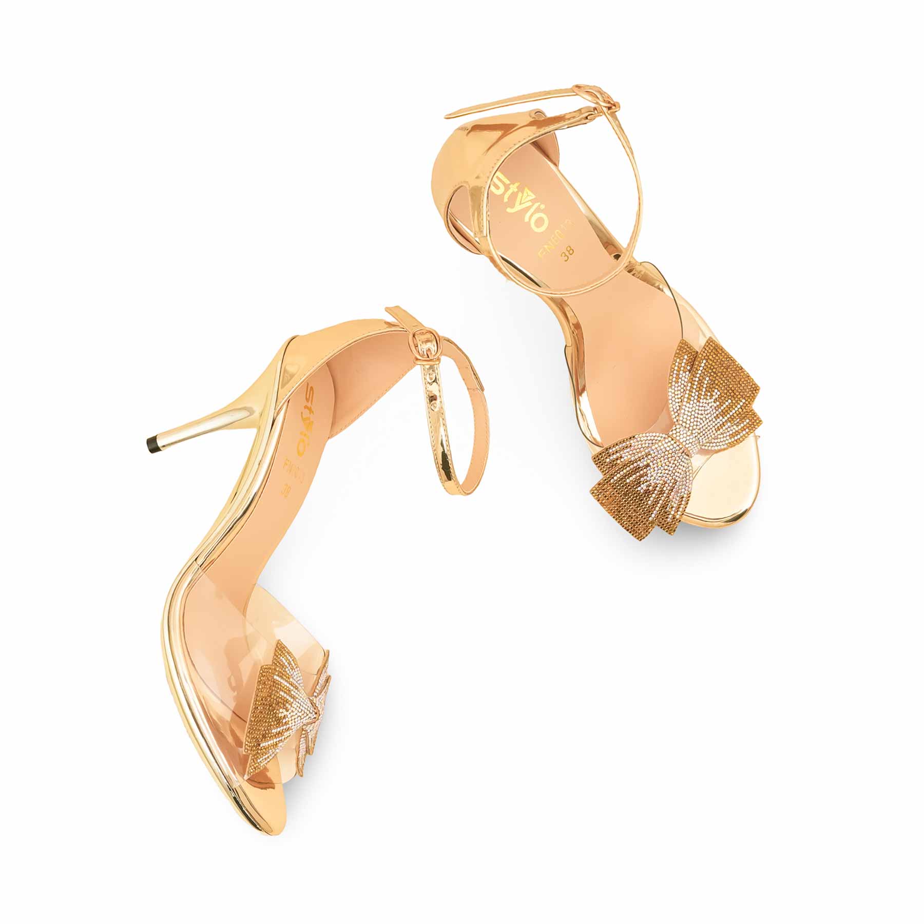 Golden Fancy Bridal Sandal FN6043 - Image 5