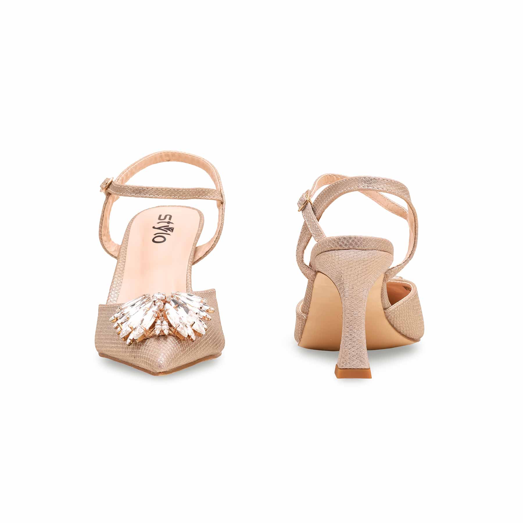 Golden Fancy Bridal Sandal WN5364 - Image 4